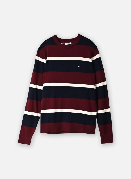 Tommy Hilfiger Pulls Pima Org Ctn Cashmere Crew Neck homme bordeaux