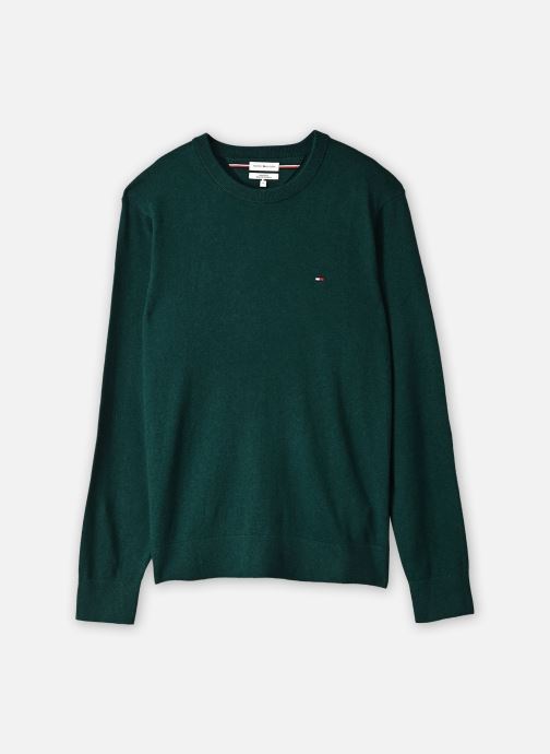Tommy Hilfiger Pulls Pima Org Ctn Cashmere Crew Neck homme vert