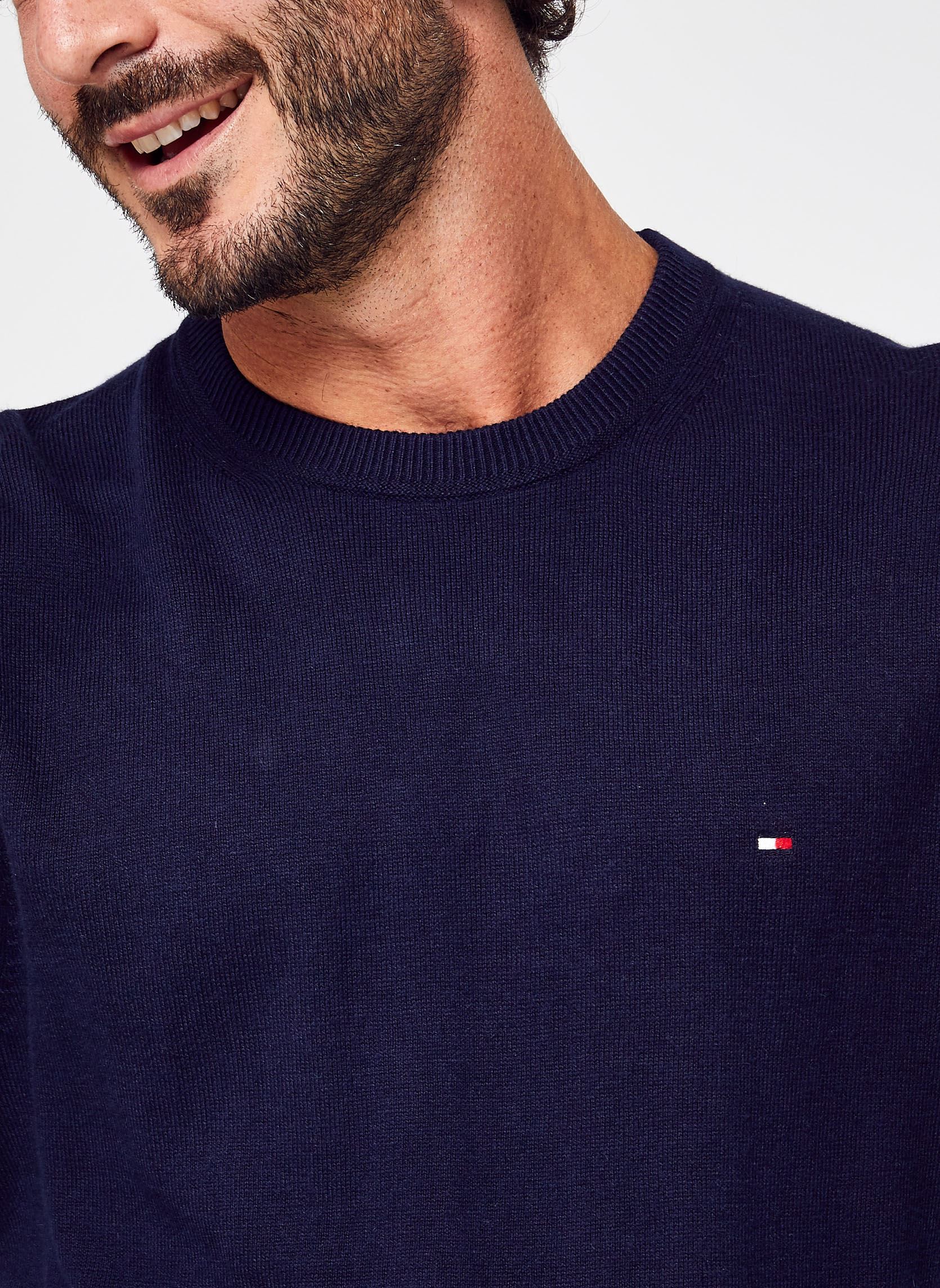 Pulls Pima Org Ctn Cashmere Crew Neck homme bleu Tommy Hilfiger Pulls Pima Org Ctn Cashmere Crew Neck homme bleu NAVY BLUE