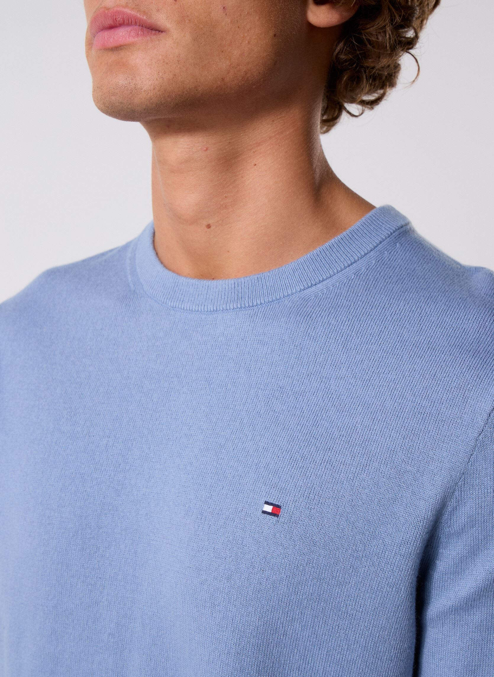 Pullover Pima Org Ctn Cashmere Crew Neck herren blau Tommy Hilfiger Pullover Pima Org Ctn Cashmere Crew Neck herren blau BLUE