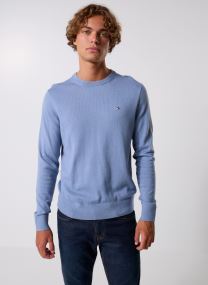 Pulls Pima Org Ctn Cashmere Crew Neck homme bleu