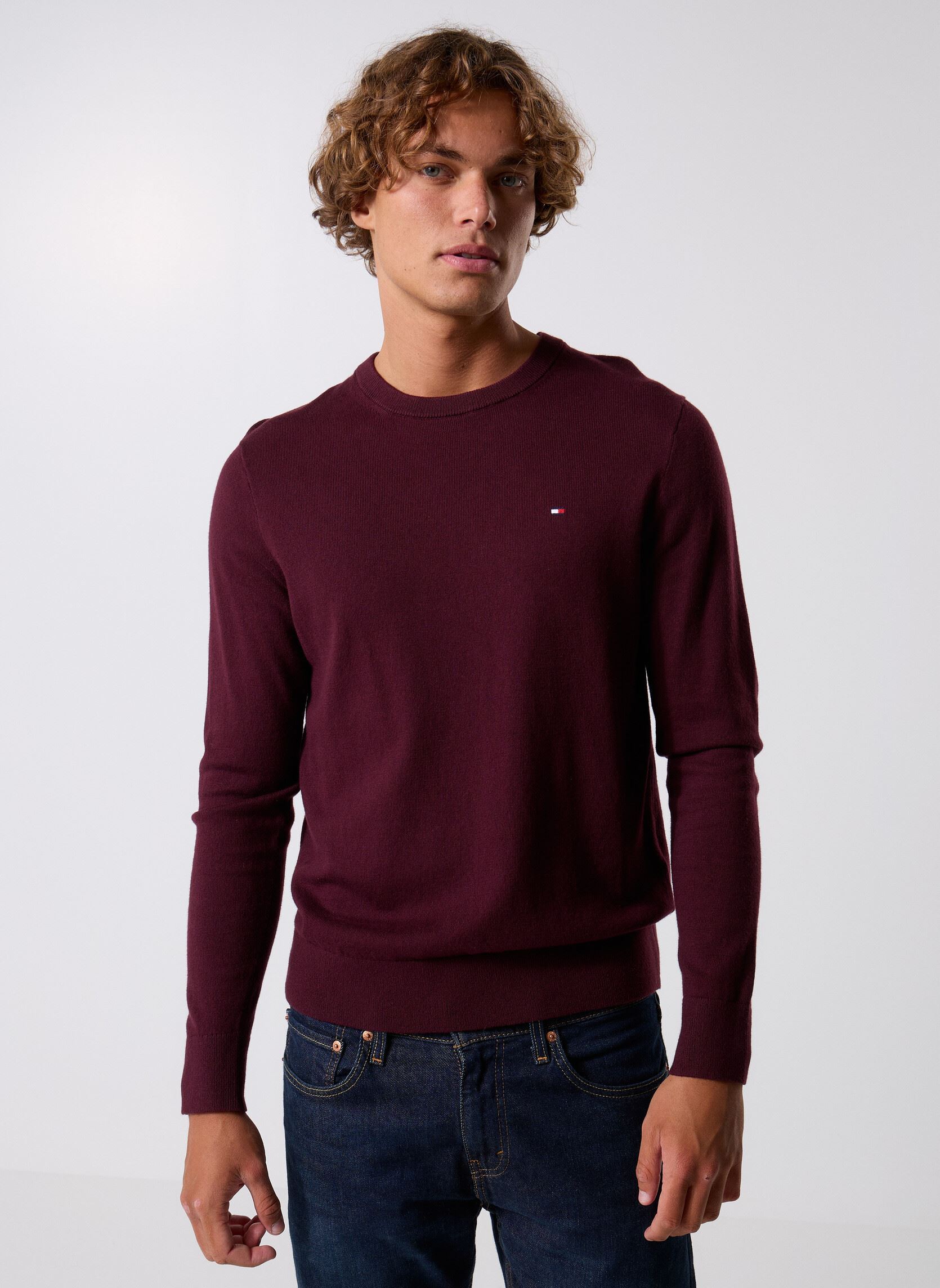 Vêtements Tommy Hilfiger Pima Org Ctn Cashmere Crew Neck pour Homme