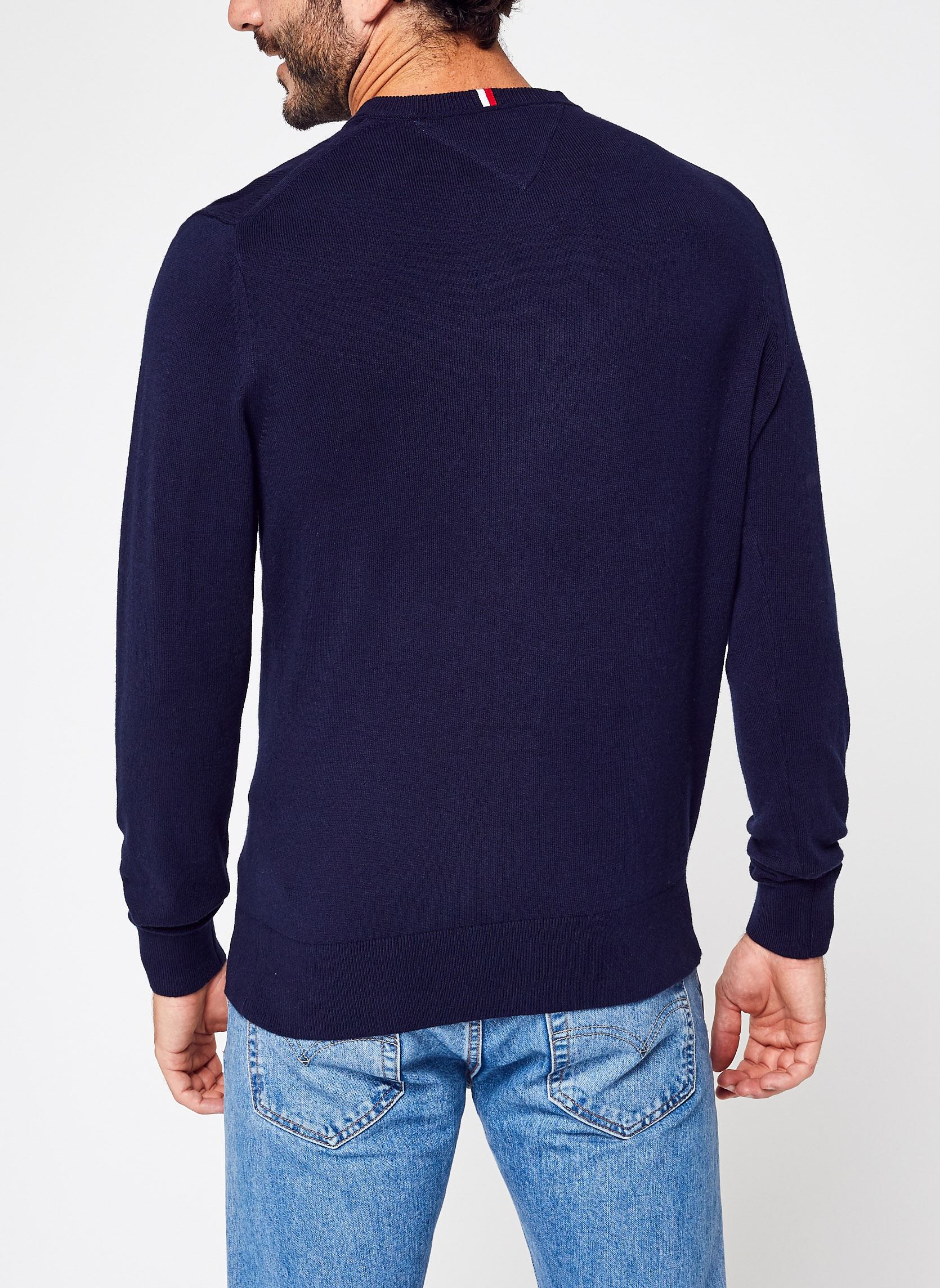 Pulls Pima Org Ctn Cashmere V Neck homme bleu Tommy Hilfiger Pulls Pima Org Ctn Cashmere V Neck homme bleu NAVY BLUE