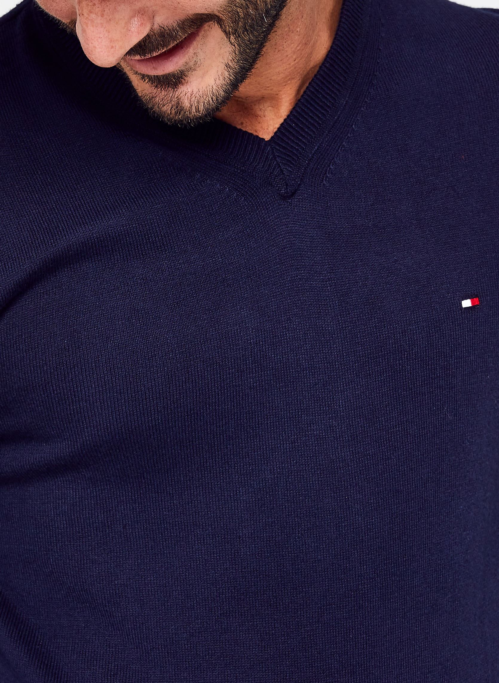 Pulls Pima Org Ctn Cashmere V Neck homme bleu Tommy Hilfiger Pulls Pima Org Ctn Cashmere V Neck homme bleu NAVY BLUE