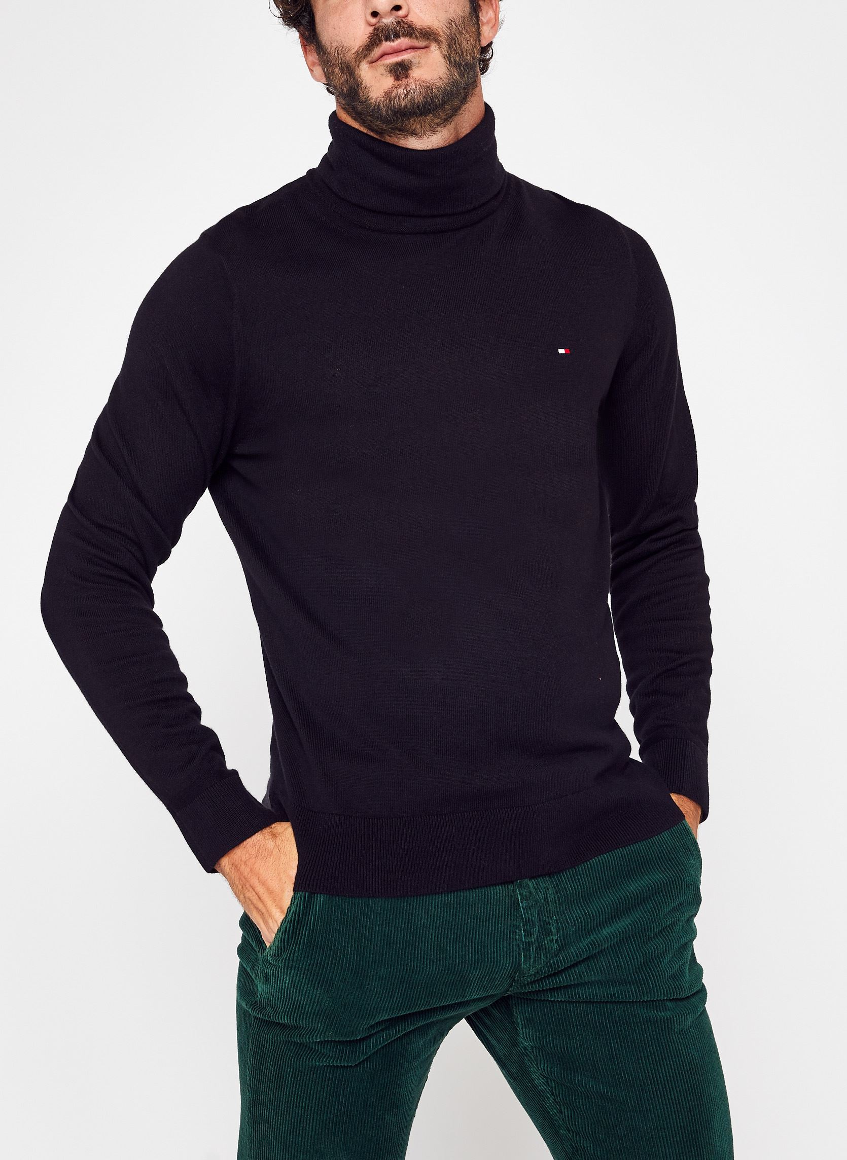 Pullover Pima Org Ctn Cashmere Roll Neck herren schwarz Tommy Hilfiger Pullover Pima Org Ctn Cashmere Roll Neck herren schwarz BLACK
