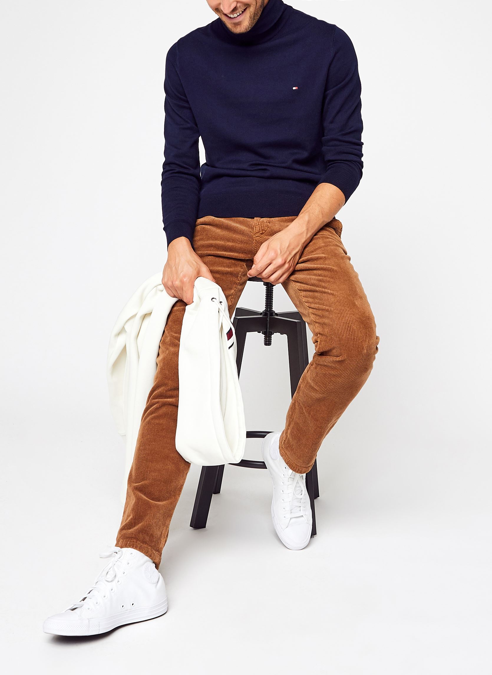Pulls Pima Org Ctn Cashmere Roll Neck homme bleu Tommy Hilfiger Pulls Pima Org Ctn Cashmere Roll Neck homme bleu NAVY BLUE