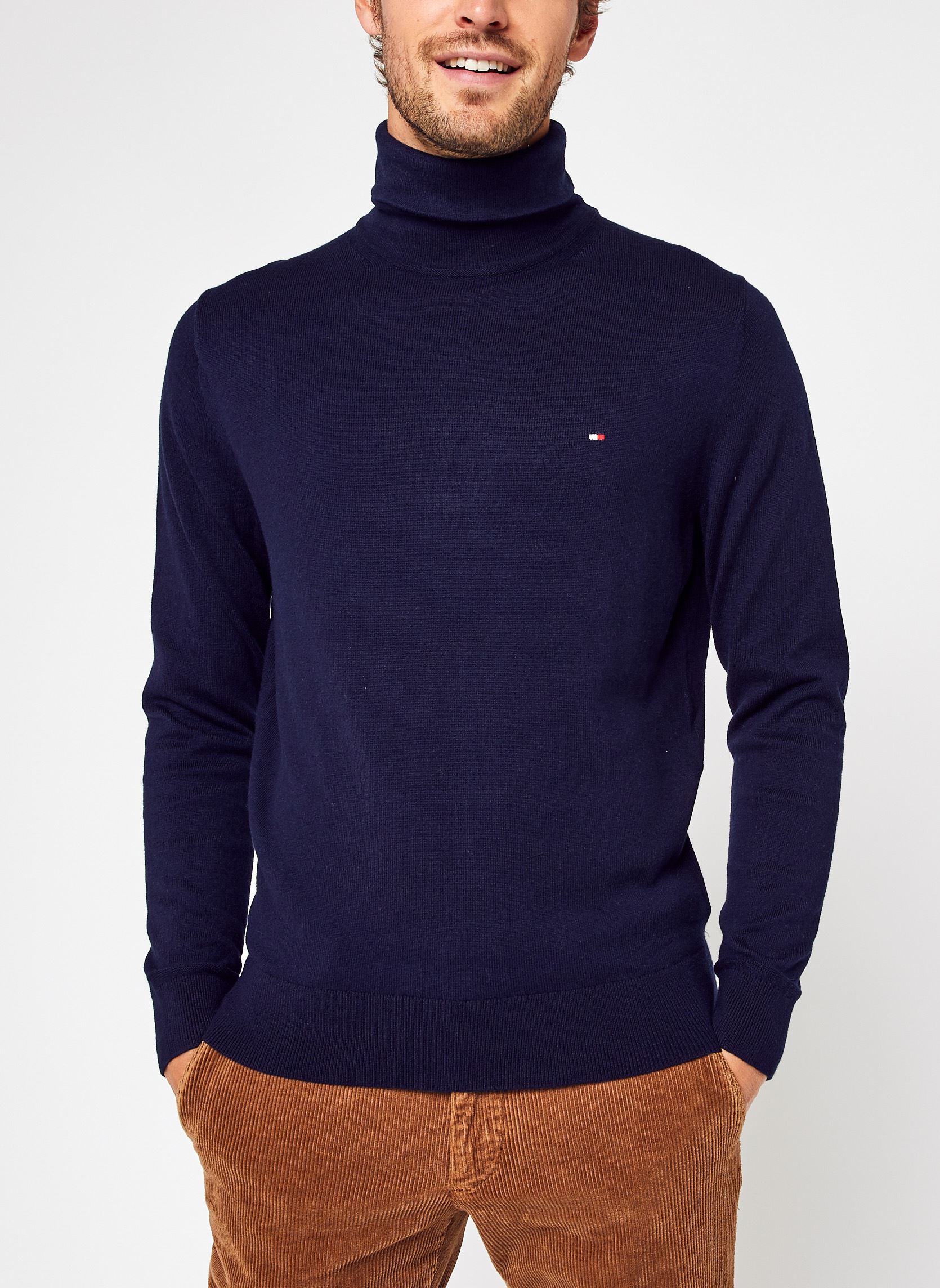 Pulls Pima Org Ctn Cashmere Roll Neck homme bleu Tommy Hilfiger Pulls Pima Org Ctn Cashmere Roll Neck homme bleu NAVY BLUE