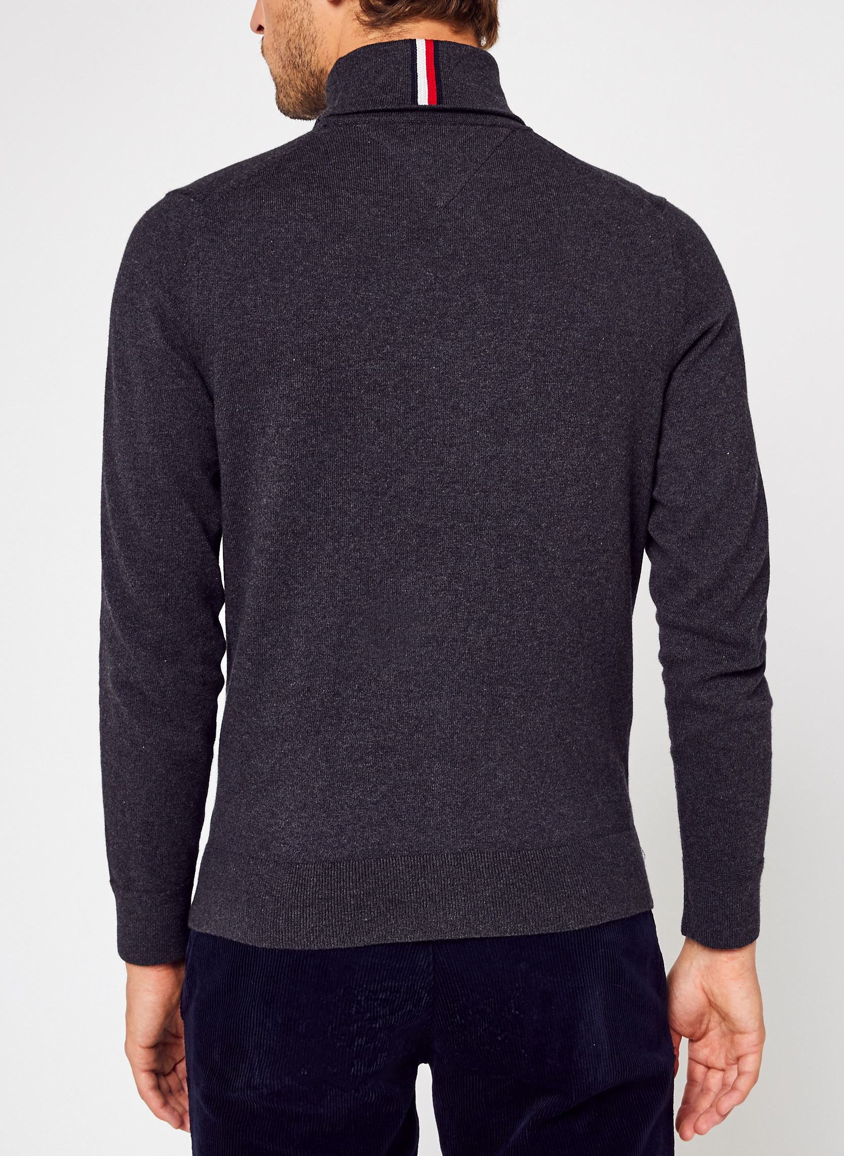 Pullover Pima Org Ctn Cashmere Roll Neck herren grau Tommy Hilfiger Pullover Pima Org Ctn Cashmere Roll Neck herren grau DARK GREY HEATHER