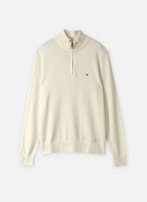 Pulls Pima Org Ctn Cashmere Zip Mock homme blanc