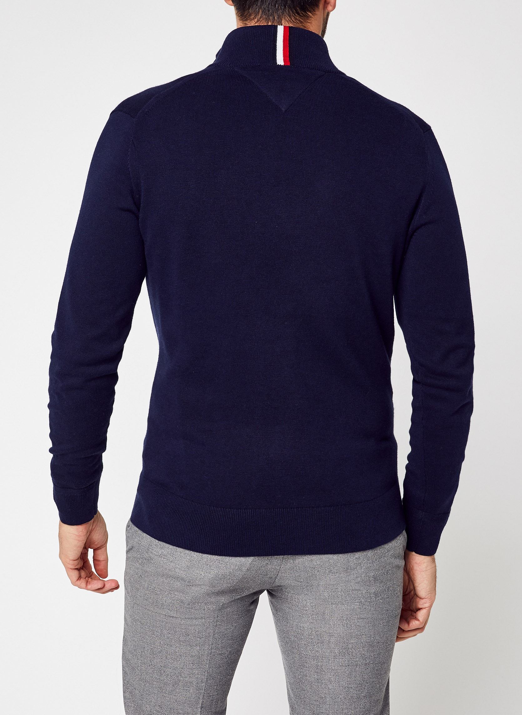 Gilets Pima Org Ctn Cashmere Zip Thru homme bleu Tommy Hilfiger Gilets Pima Org Ctn Cashmere Zip Thru homme bleu NAVY BLUE