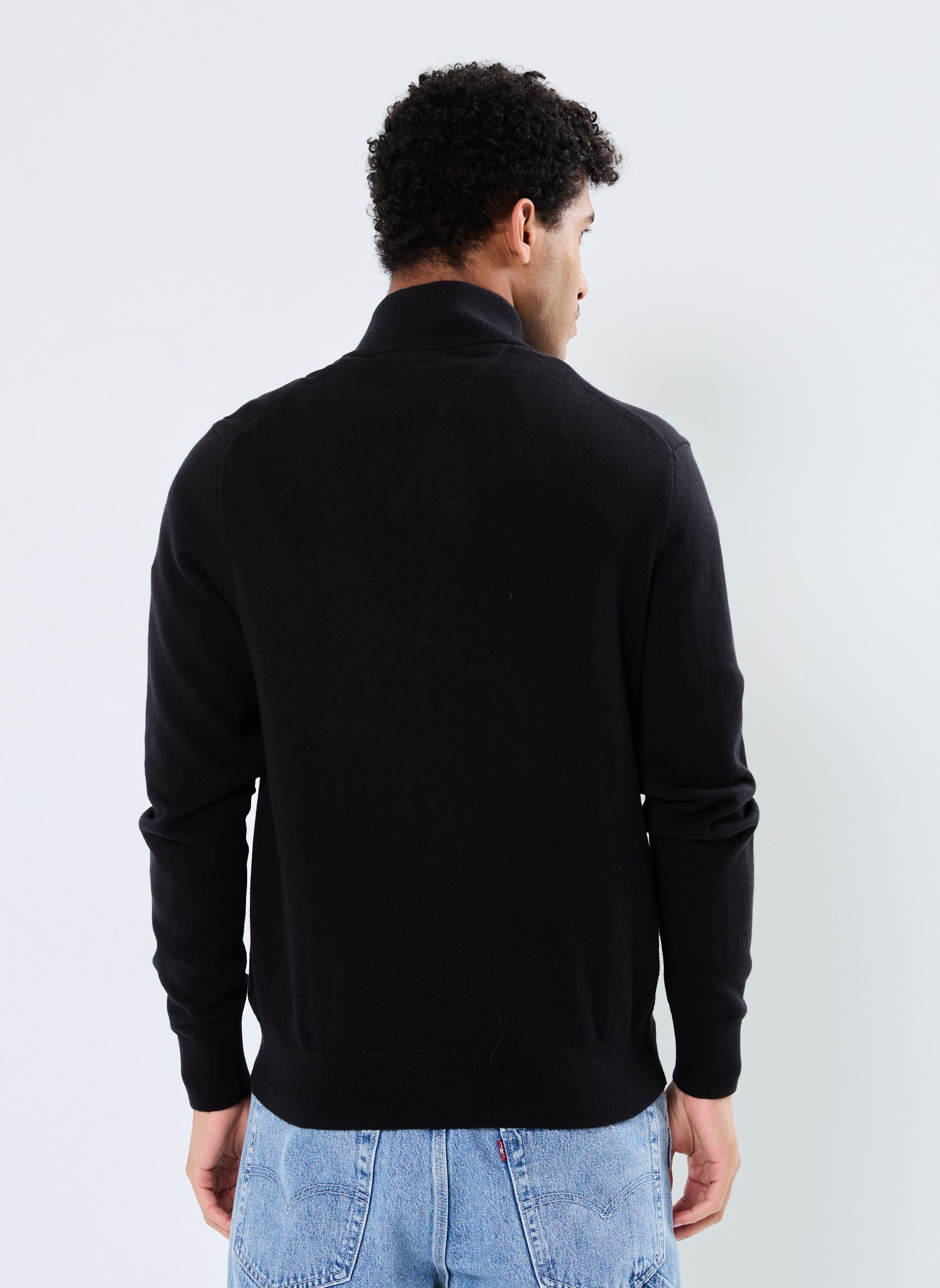 Gilets Pima Org Ctn Cashmere Zip Thru homme noir Tommy Hilfiger Gilets Pima Org Ctn Cashmere Zip Thru homme noir BLACK