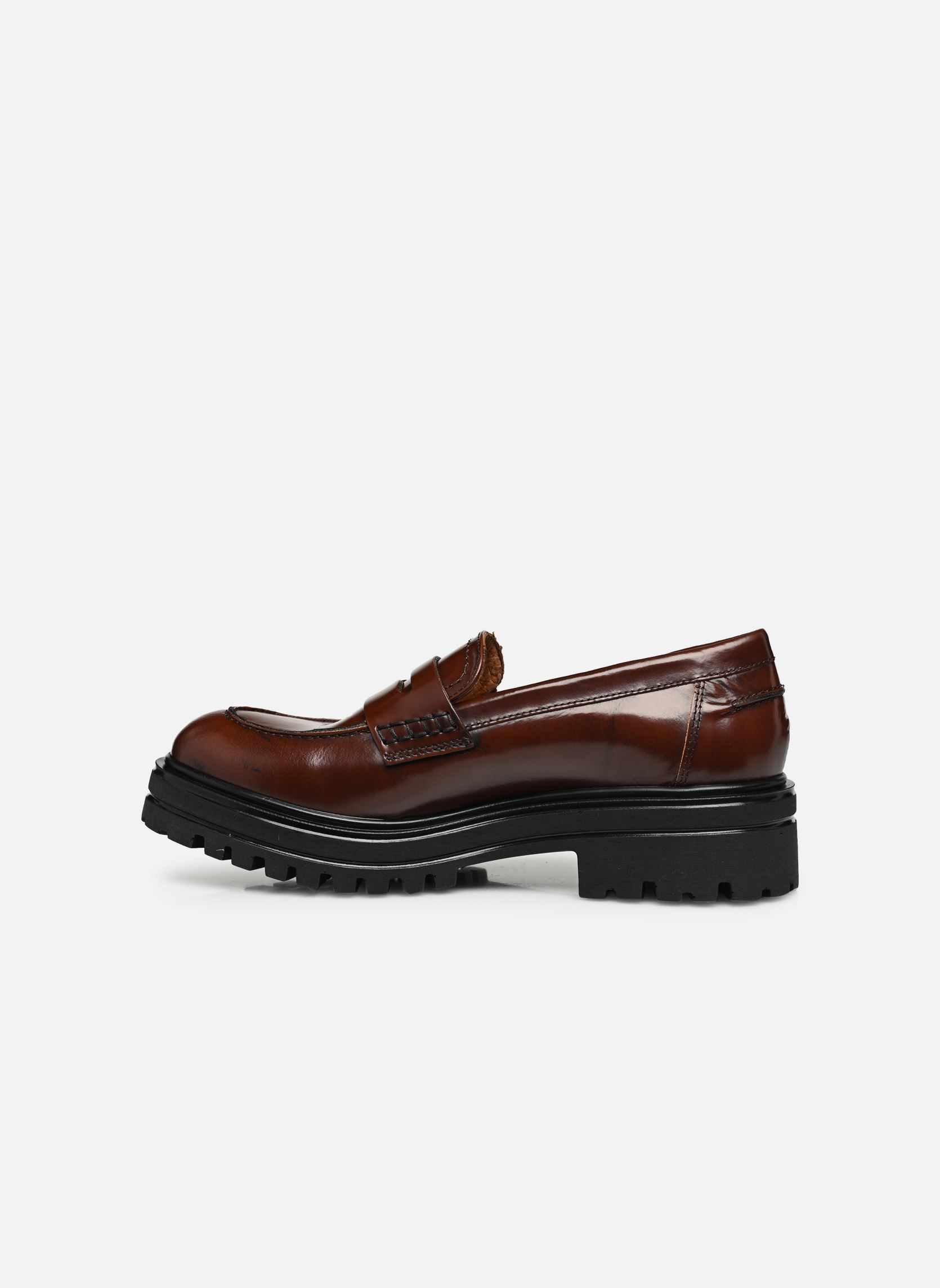 Mocassins ALFI dames bruin Jonak Mocassins ALFI dames bruin CUIR MARRON