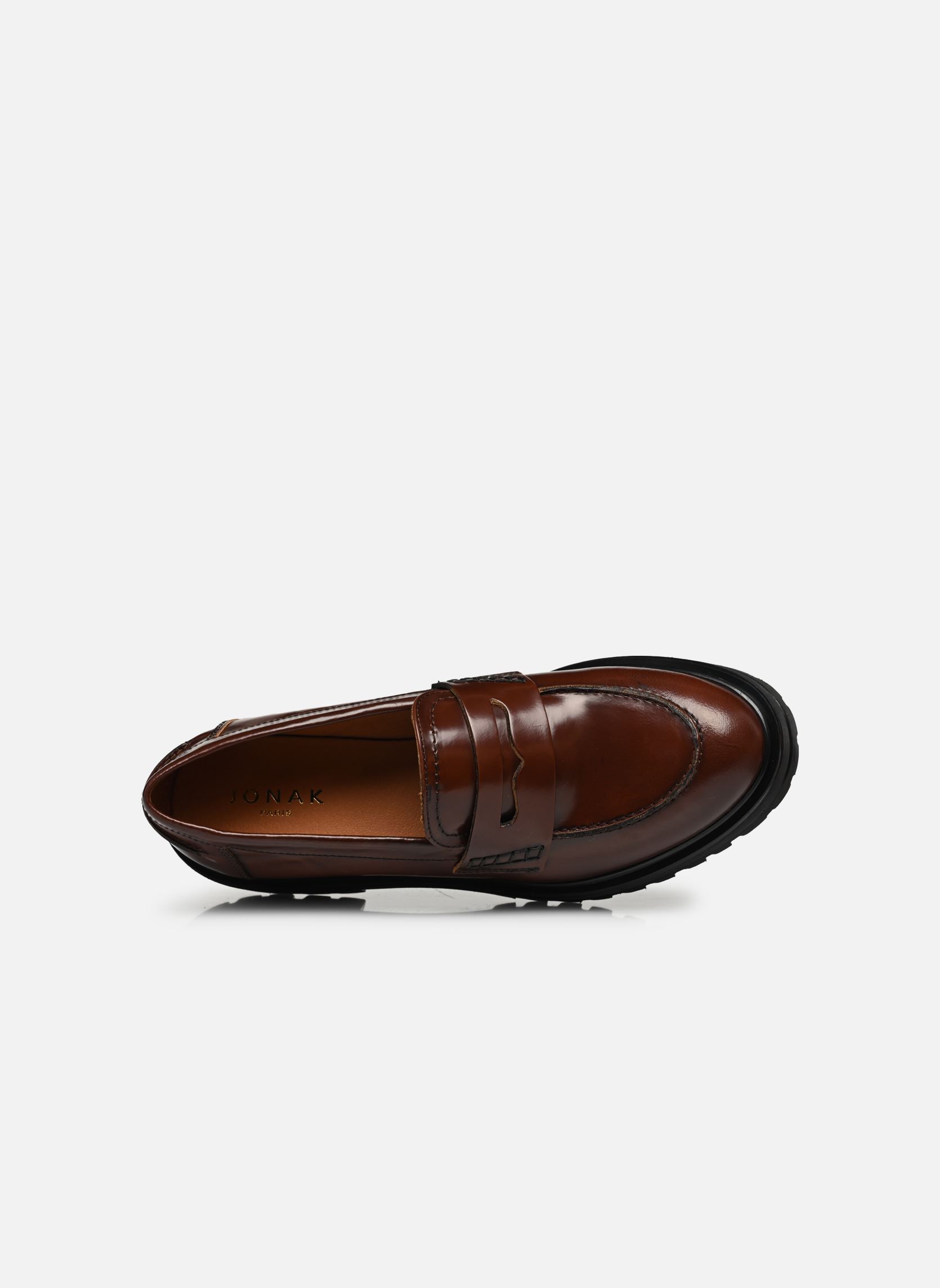 Mocassins ALFI dames bruin Jonak Mocassins ALFI dames bruin CUIR MARRON