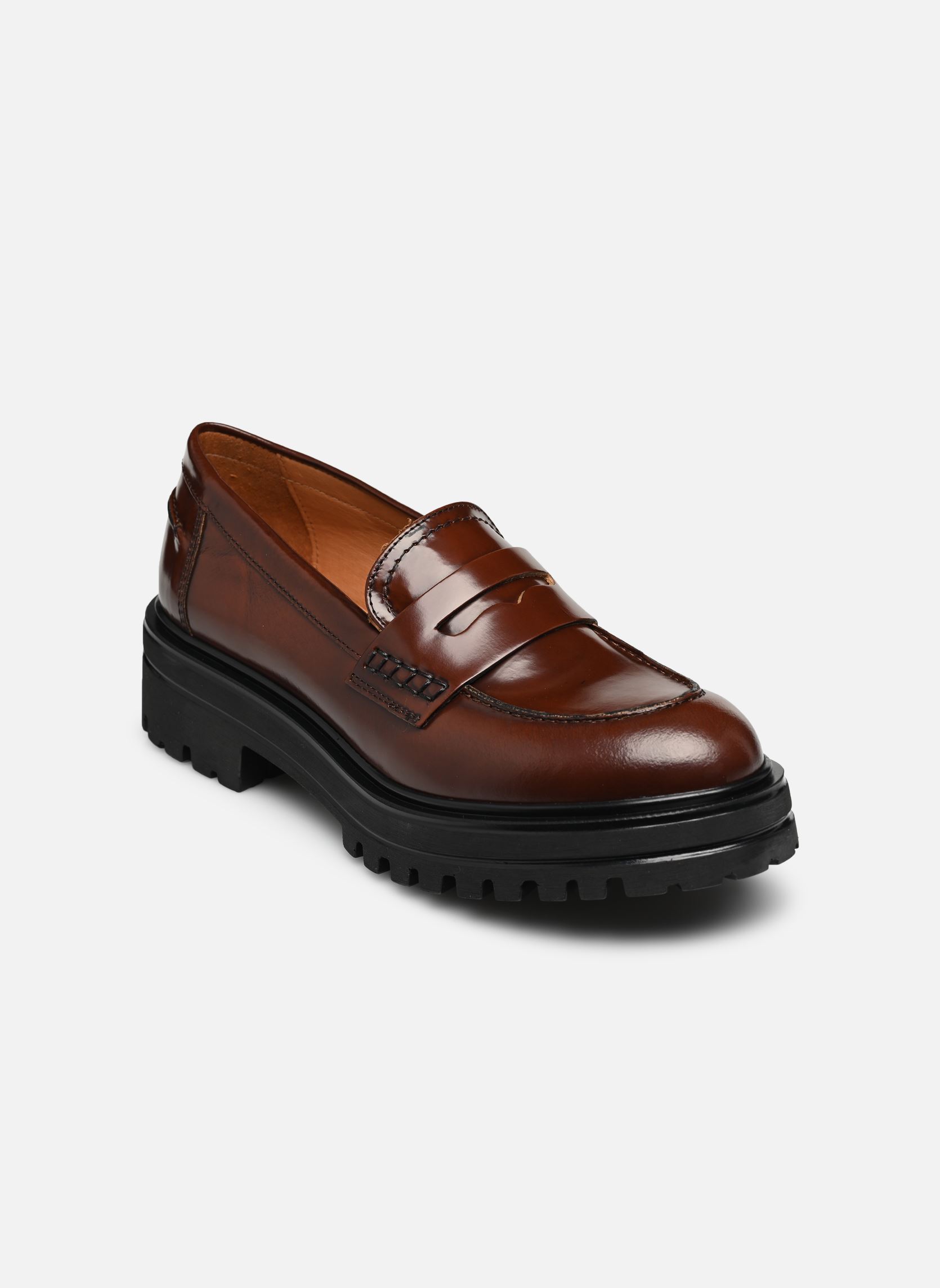 Mocassins ALFI dames bruin Jonak Mocassins ALFI dames bruin CUIR MARRON