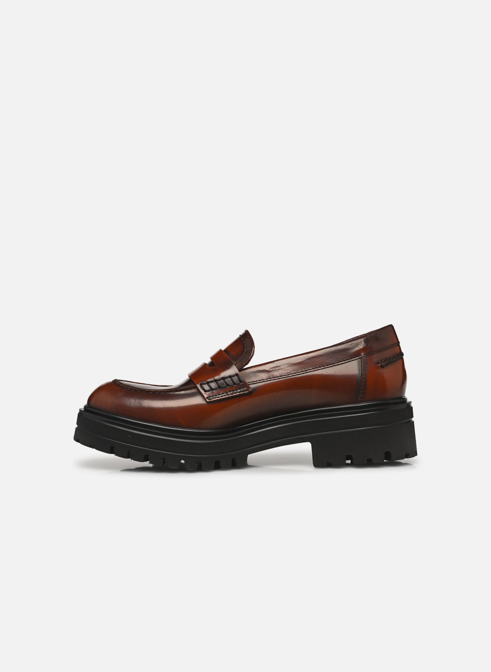 Mocassins ALFI dames bruin Jonak Mocassins ALFI dames bruin CUIR GLACE MARRON