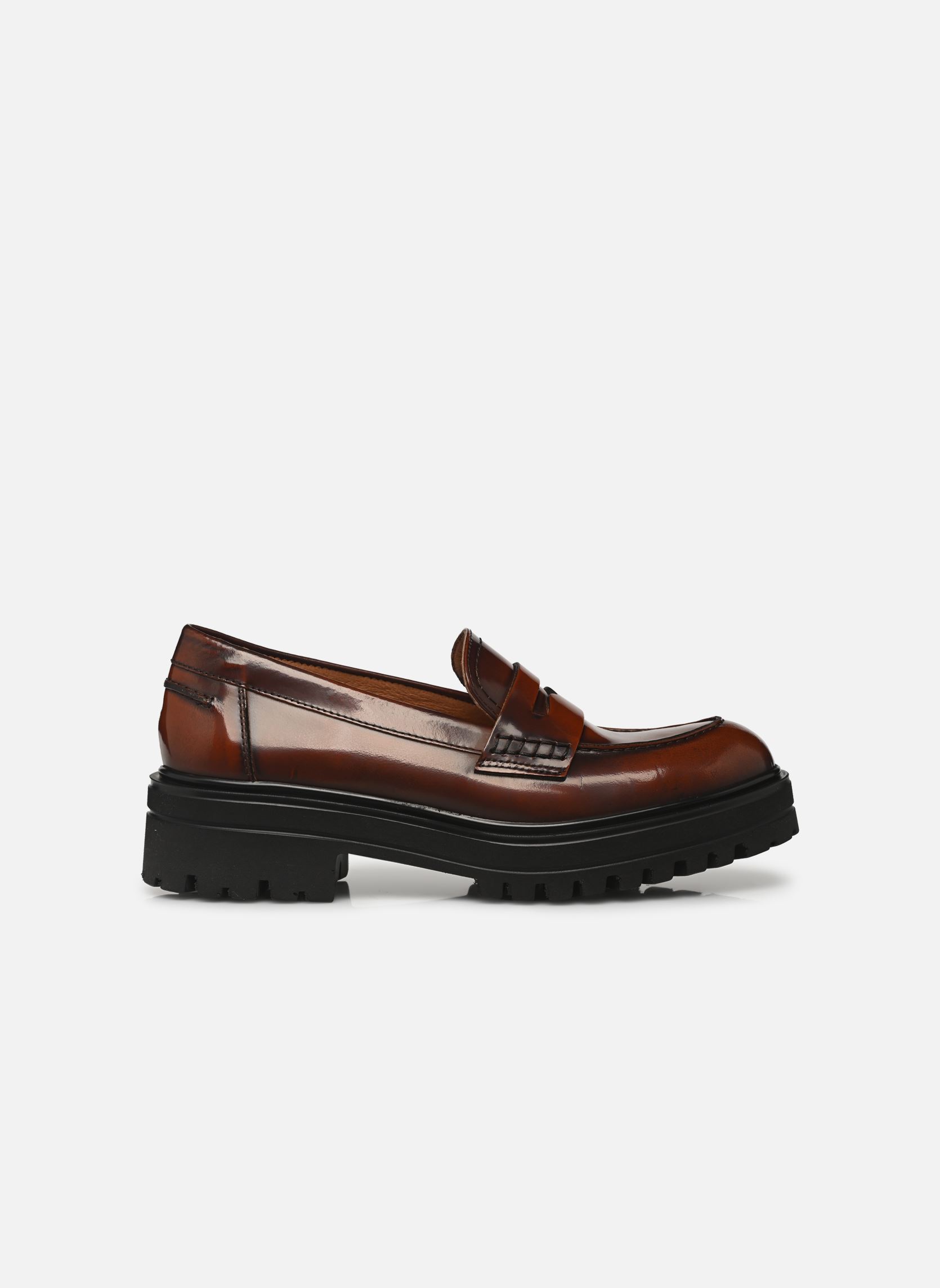 Mocassins ALFI dames bruin Jonak Mocassins ALFI dames bruin CUIR GLACE MARRON