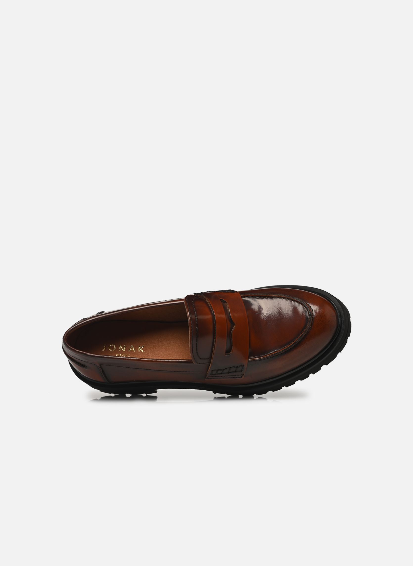 Mocassins ALFI dames bruin Jonak Mocassins ALFI dames bruin CUIR GLACE MARRON