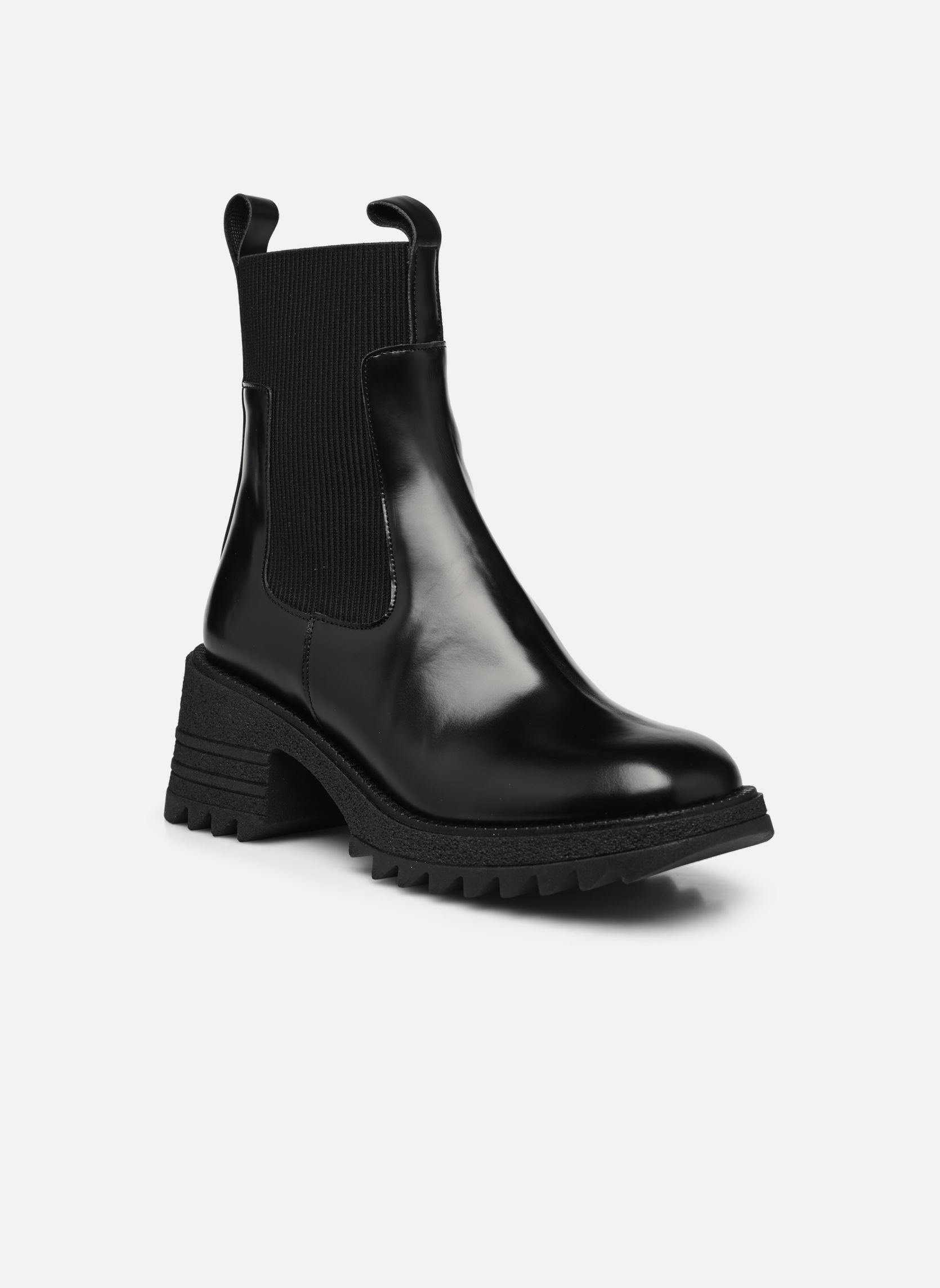 Bottines basses DOVE femme noir Jonak Bottines basses DOVE femme noir CUIR GLACE NOIR