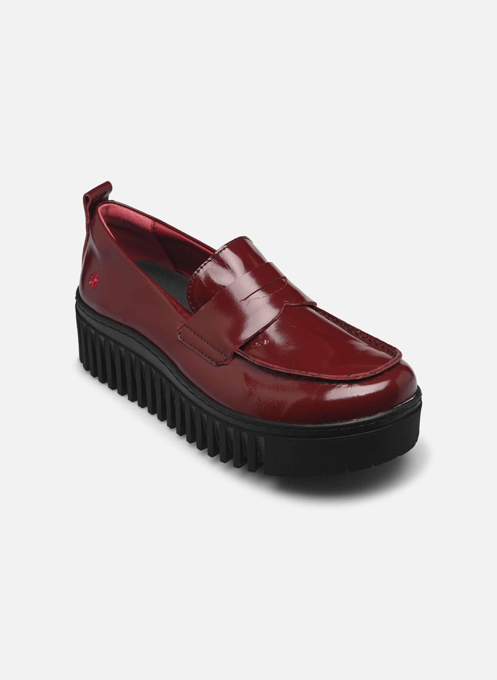 Mocassins BRIGHTON 1530 femme bordeaux Art Mocassins BRIGHTON 1530 femme bordeaux Burdeos Shinny