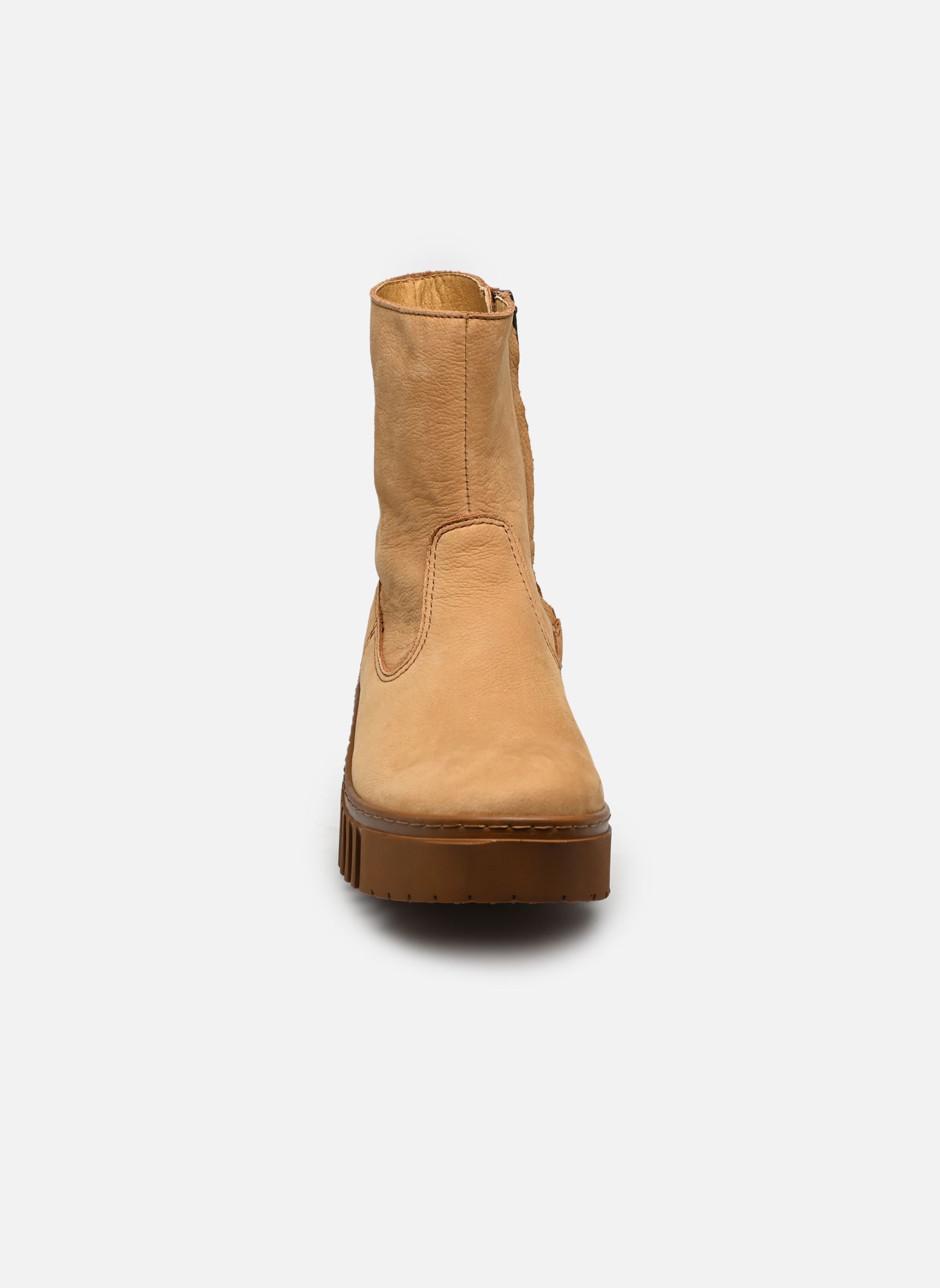 Niedrige Ankle Boots BRIGHTON 1531 damen braun Art Niedrige Ankle Boots BRIGHTON 1531 damen braun KARAMEL