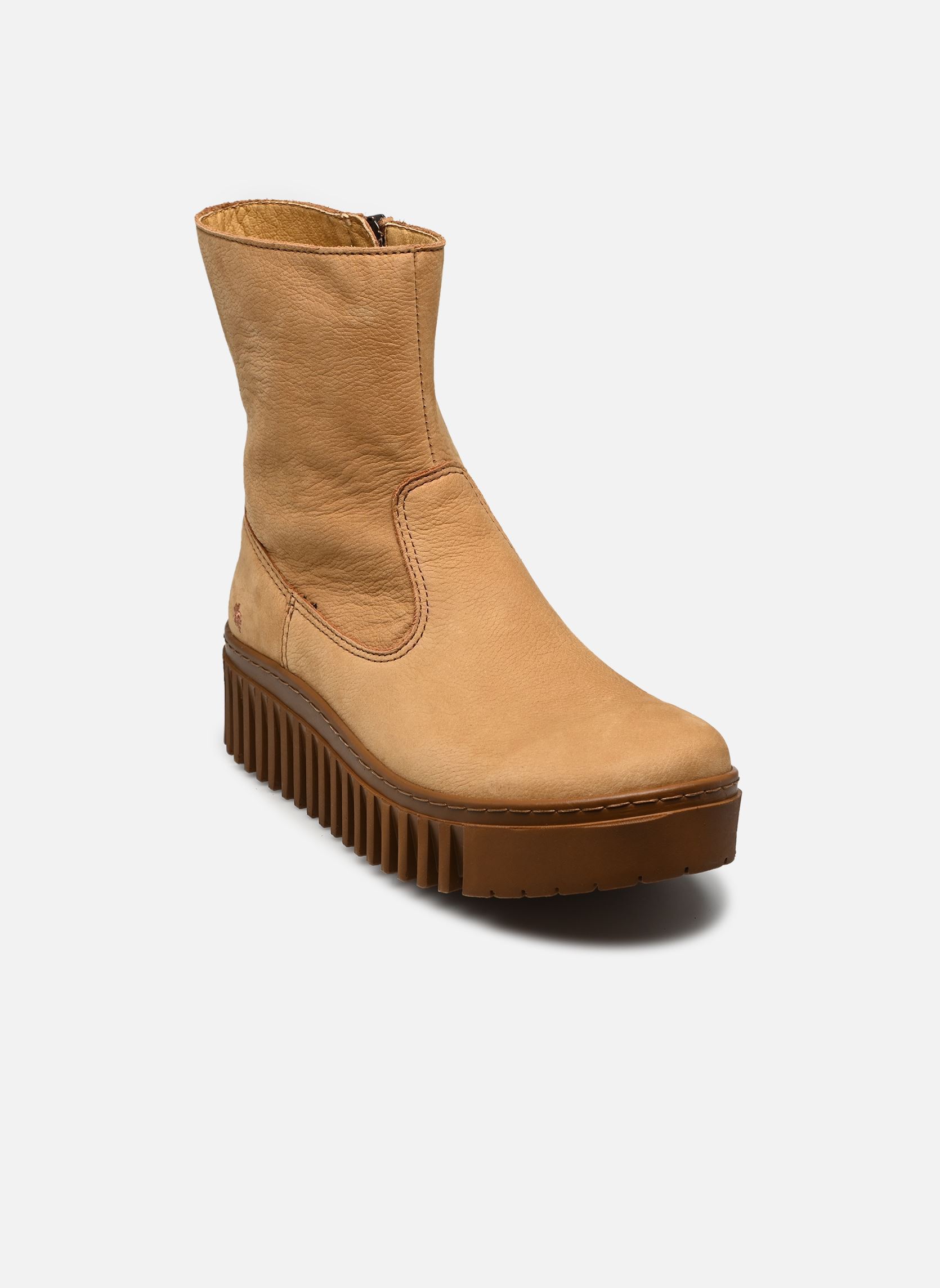 Niedrige Ankle Boots BRIGHTON 1531 damen braun Art Niedrige Ankle Boots BRIGHTON 1531 damen braun KARAMEL