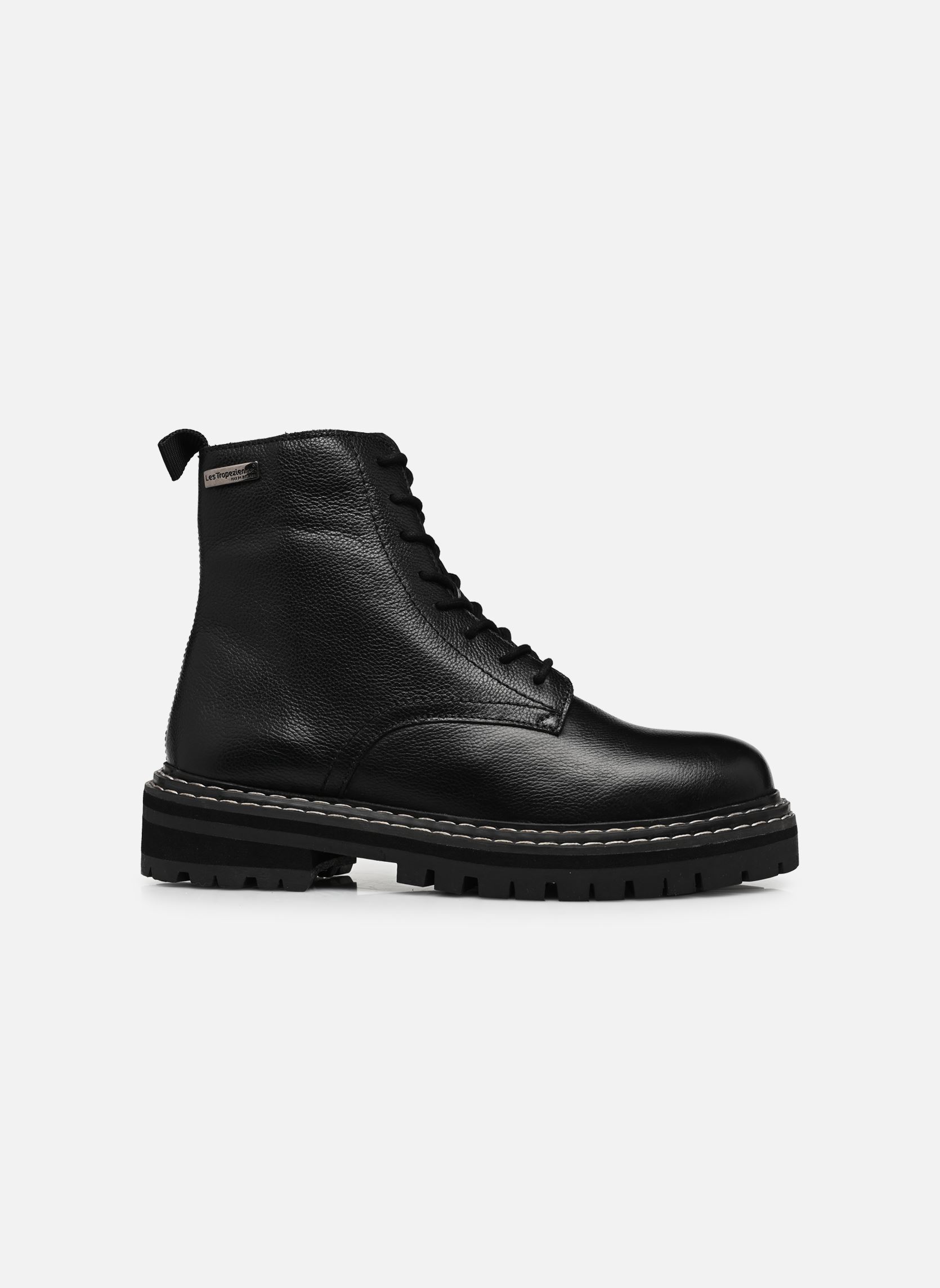 Bottines à lacets REINE femme noir Les Tropéziennes par M Belarbi Bottines à lacets REINE femme noir NOIR