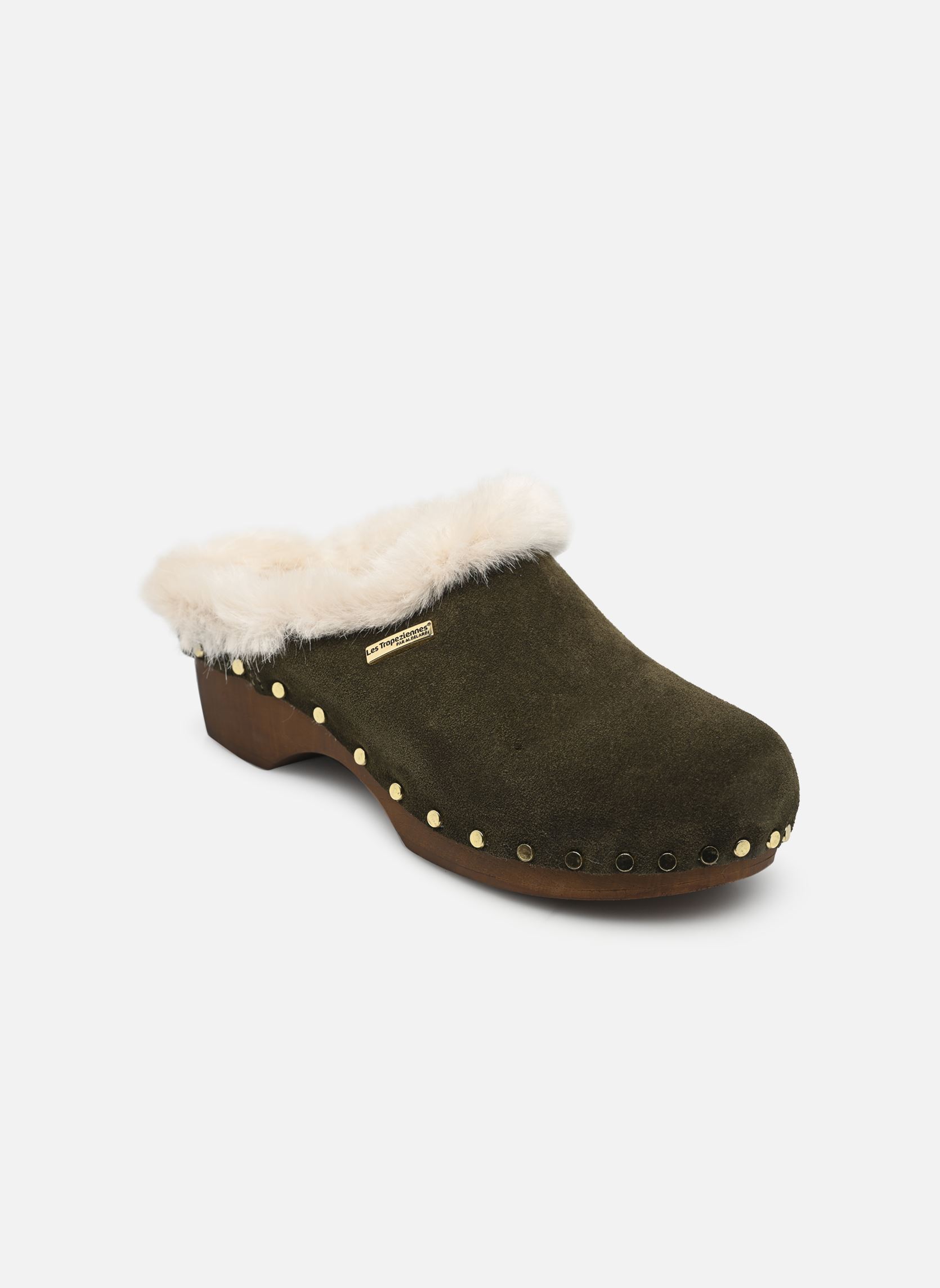 Mules TITOU femme vert Les Tropéziennes par M Belarbi Mules TITOU femme vert KAKI
