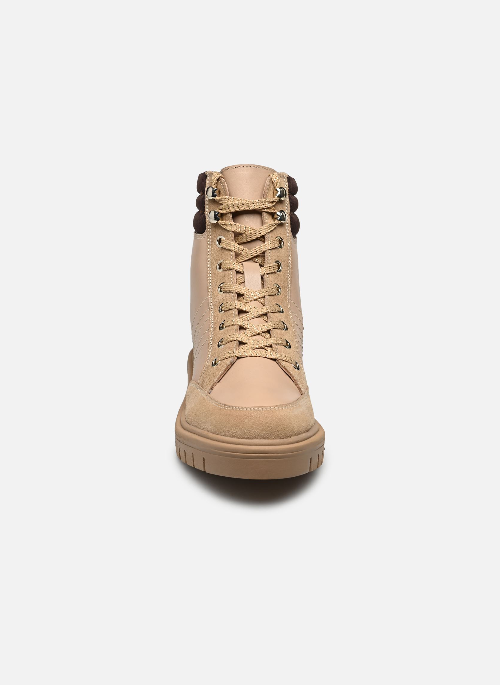 Bottines à lacets ZENDANA femme beige Les Tropéziennes par M Belarbi Bottines à lacets ZENDANA femme beige BEI/TAN