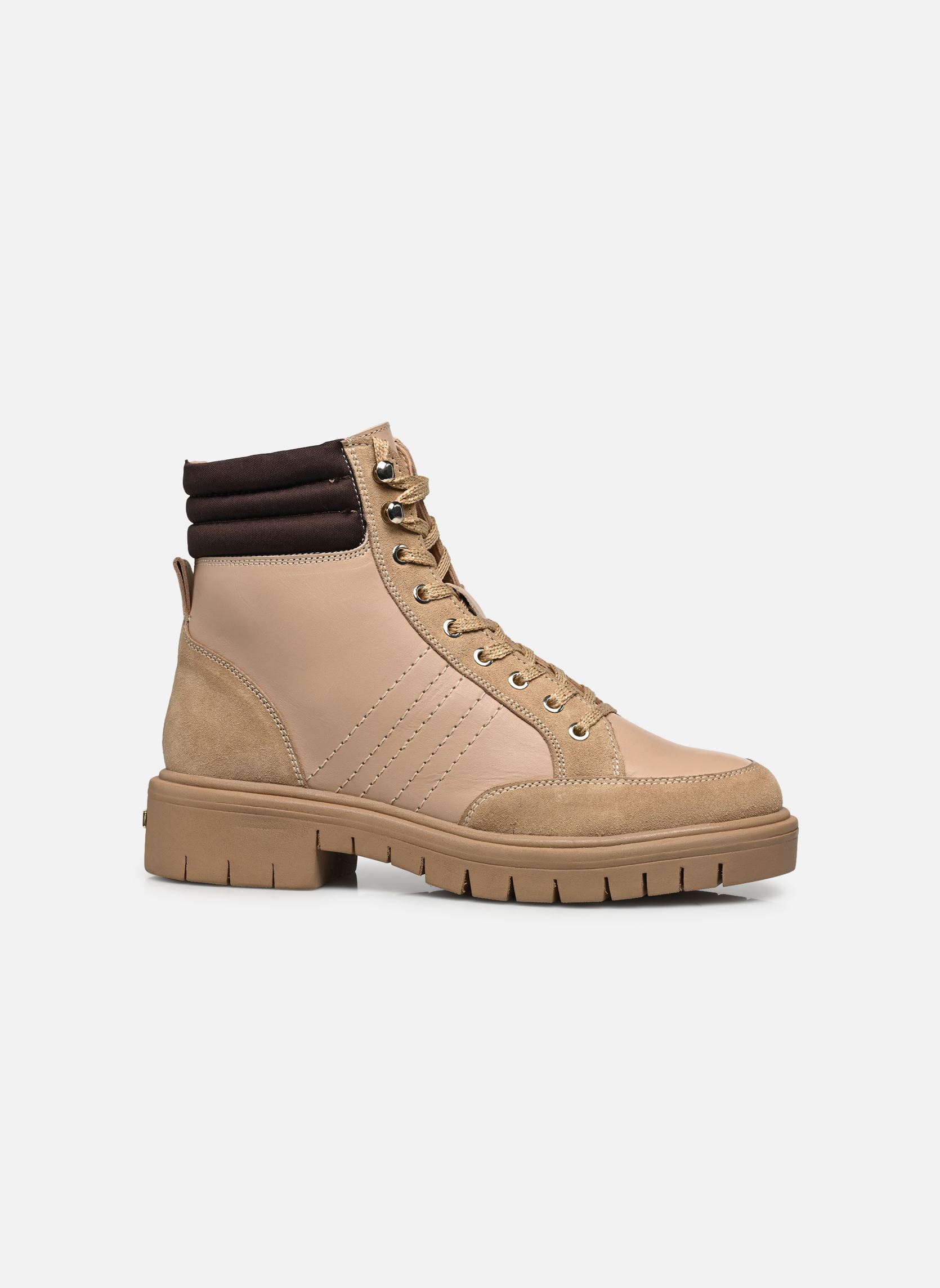 Bottines à lacets ZENDANA femme beige Les Tropéziennes par M Belarbi Bottines à lacets ZENDANA femme beige BEI/TAN