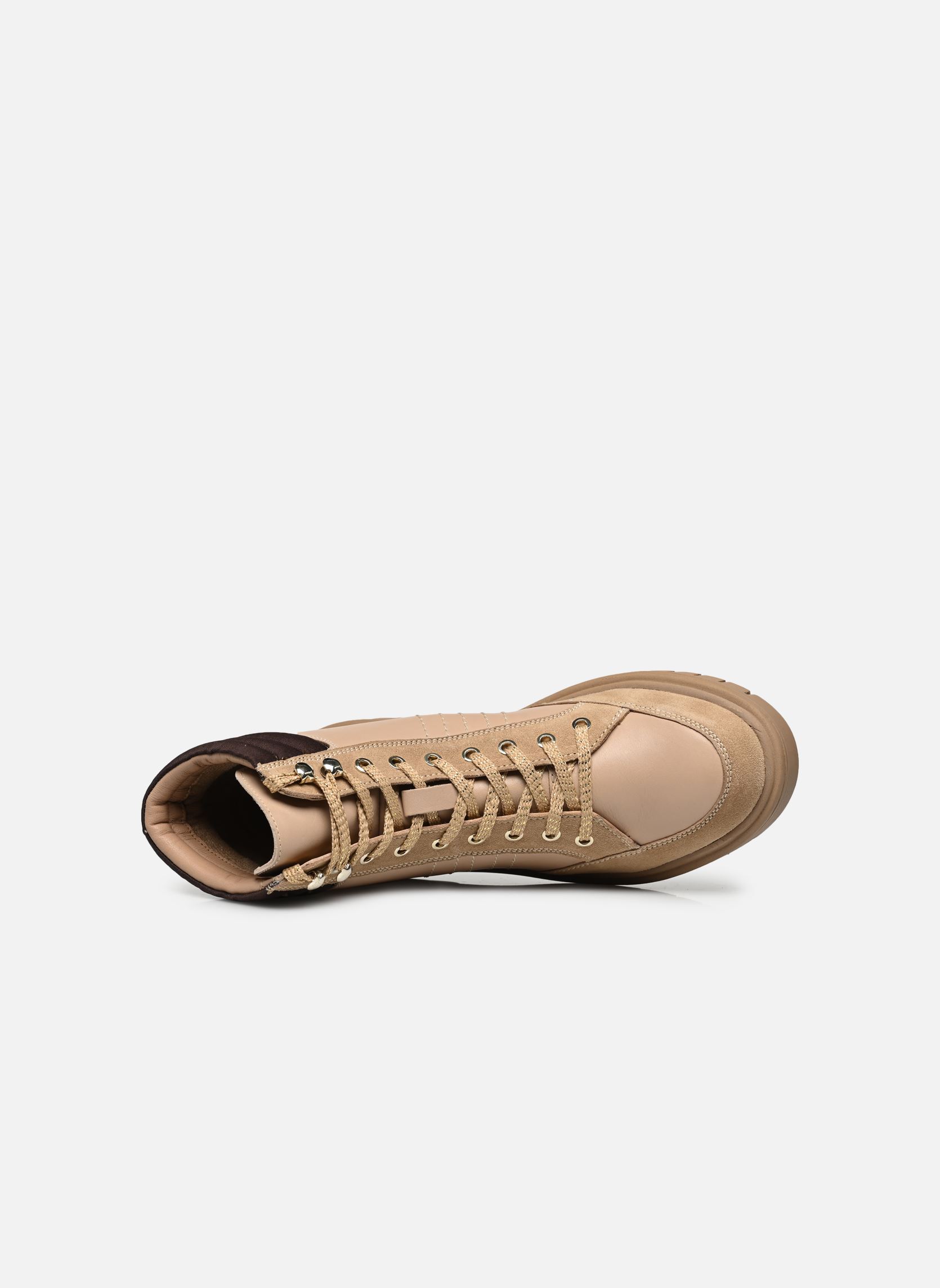 Bottines à lacets ZENDANA femme beige Les Tropéziennes par M Belarbi Bottines à lacets ZENDANA femme beige BEI/TAN
