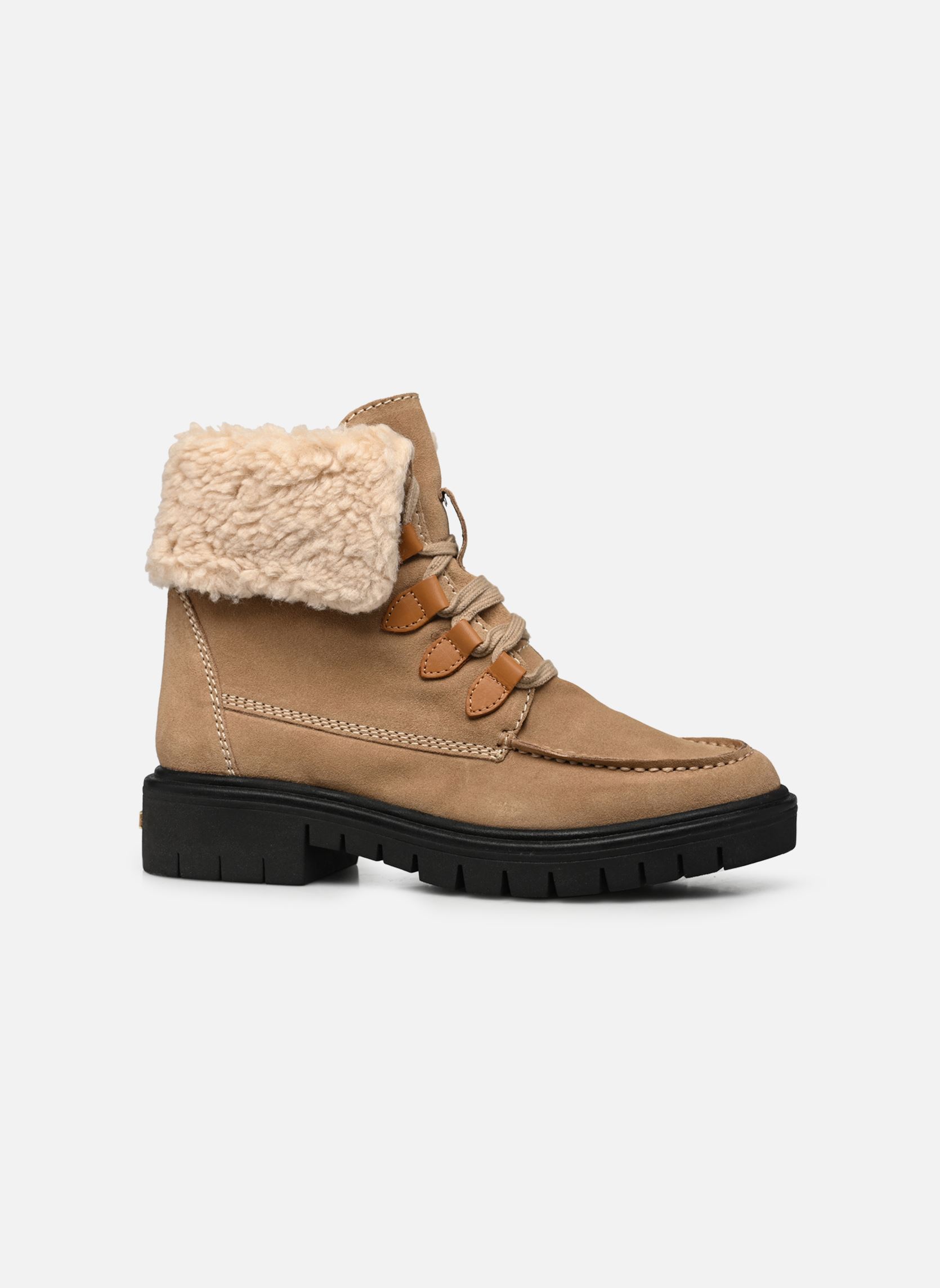 Bottines fourrées ZIVERNO femme beige Les Tropéziennes par M Belarbi Bottines fourrées ZIVERNO femme beige BEIGE