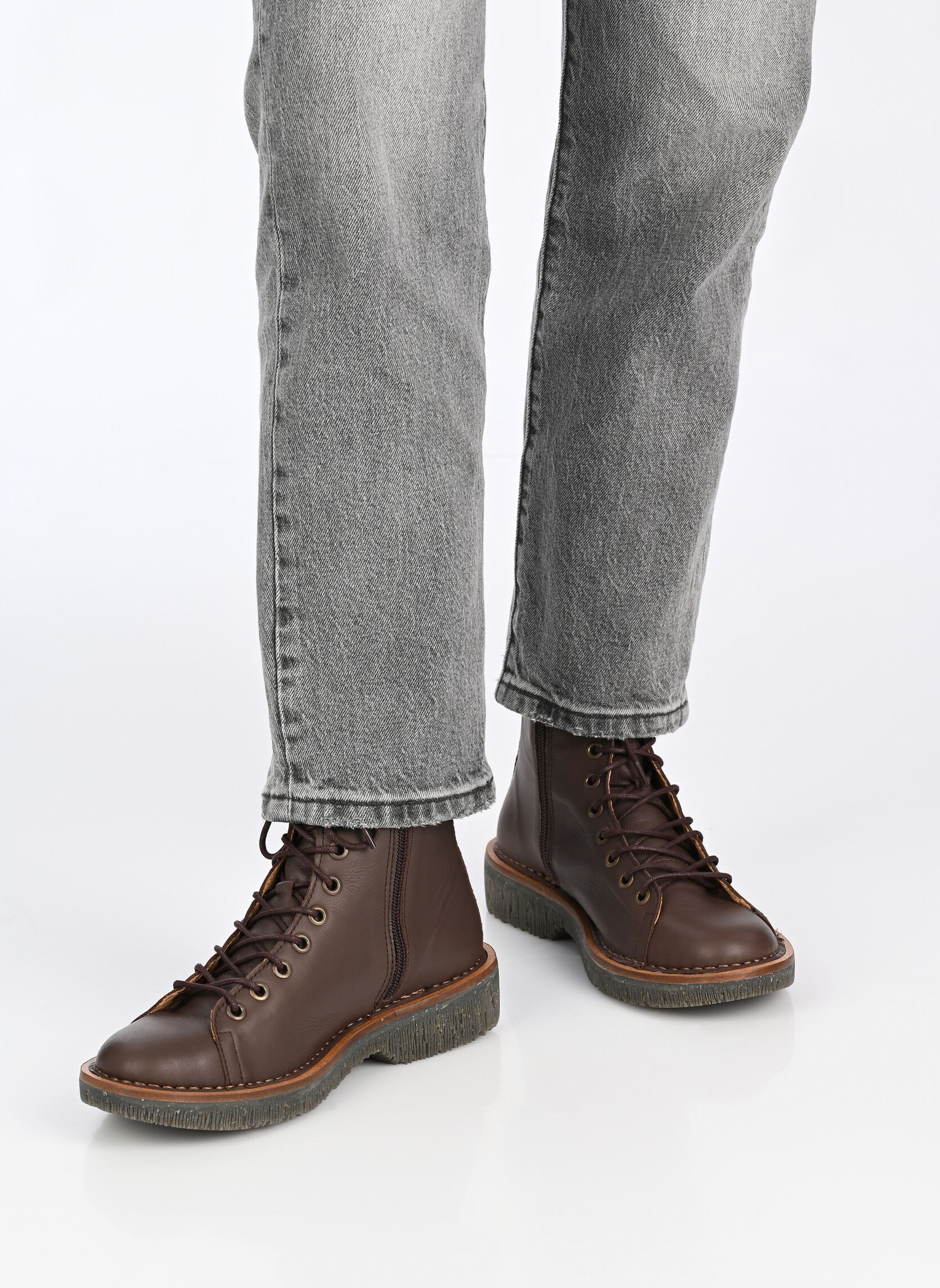 Geschnürte Stiefeletten VOLCANO N5572 damen braun El Naturalista Geschnürte Stiefeletten VOLCANO N5572 damen braun TESTA