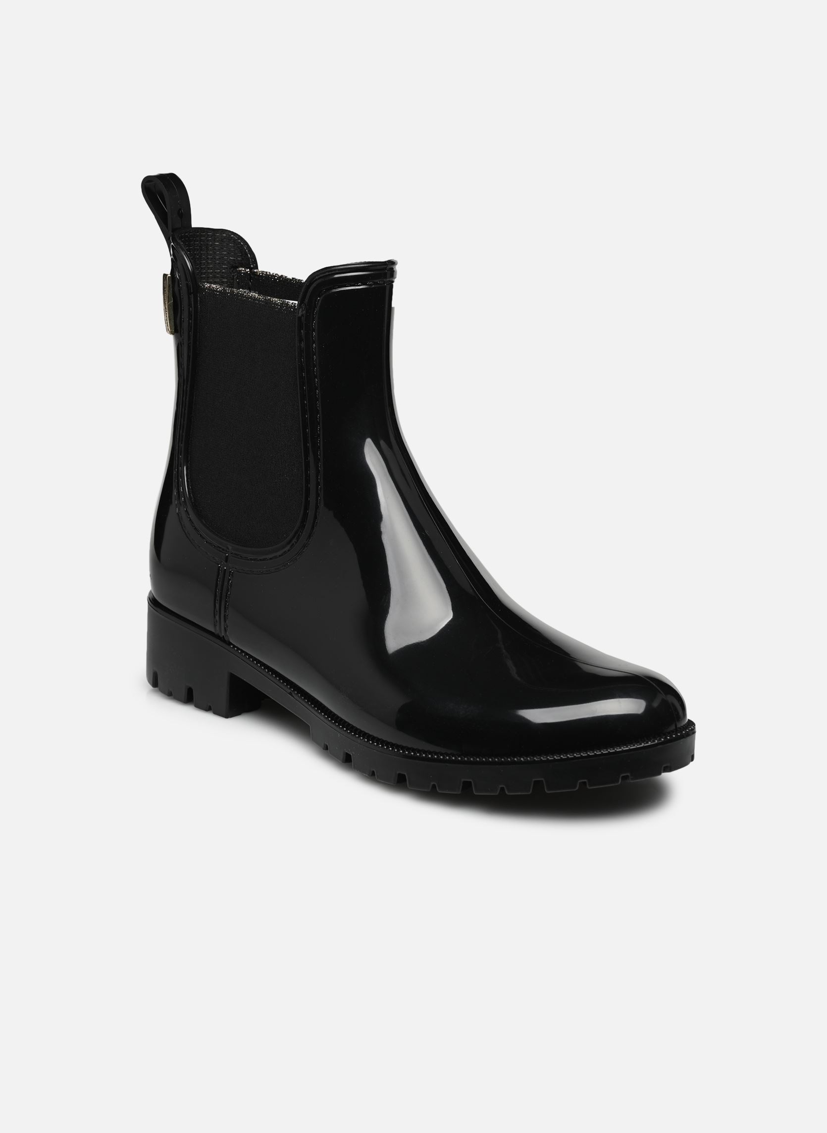 Bottes de pluie NEA femme noir Les Tropéziennes par M Belarbi Bottes de pluie NEA femme noir NOIR/OR