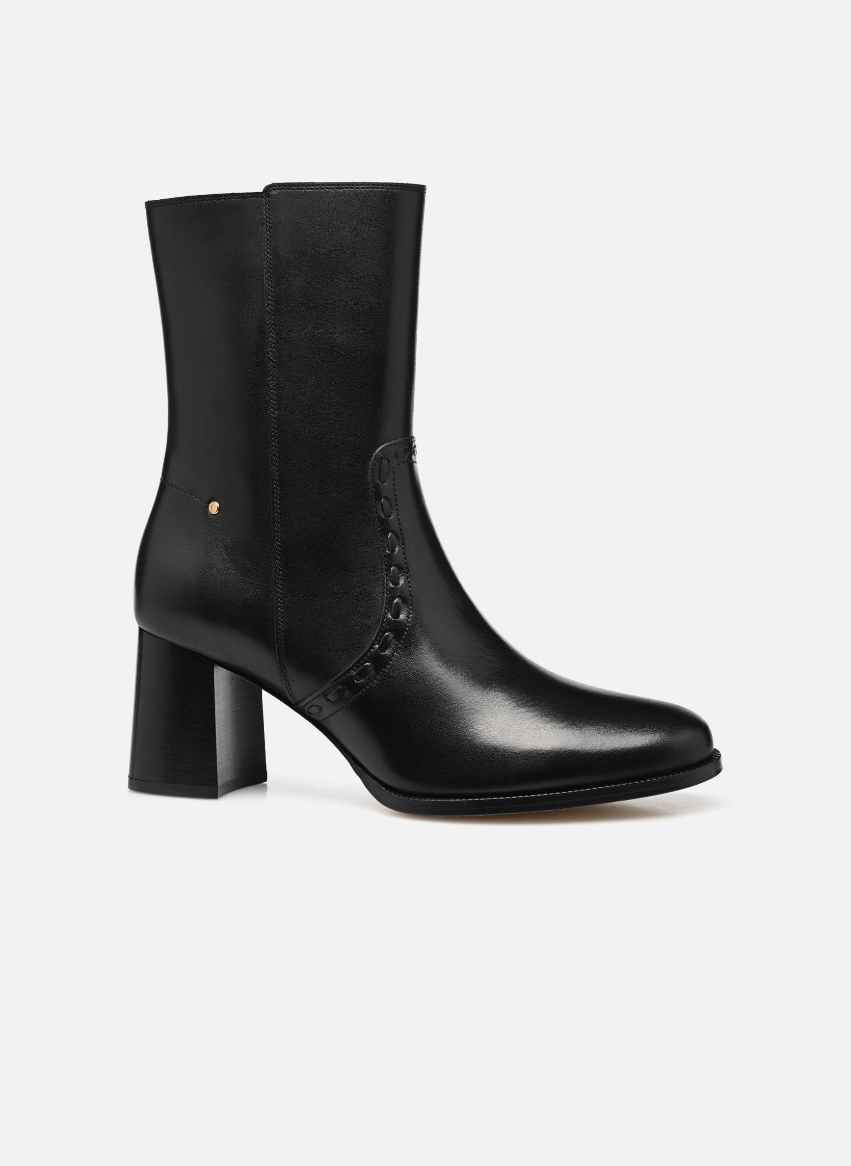 Bottines basses Bottines Seventies Talon 70Mm En Cuir Li femme noir Vanessa Bruno Bottines basses Bottines Seventies Talon 70Mm En Cuir Li femme noir NOIR