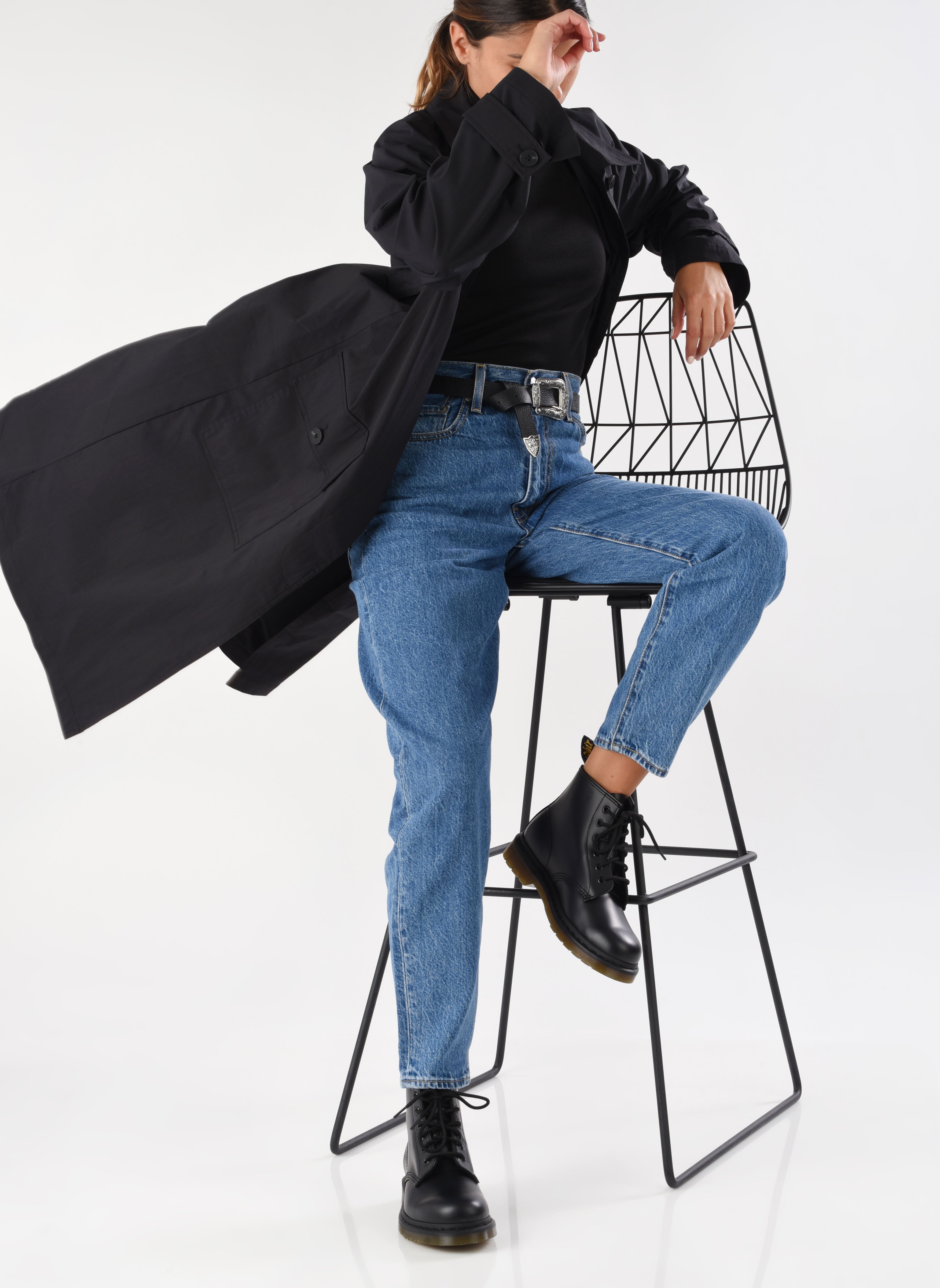 Geschnürte Stiefeletten 101 (MONO) W damen schwarz Dr. Martens Geschnürte Stiefeletten 101 (MONO) W damen schwarz BLACK SMOOTH