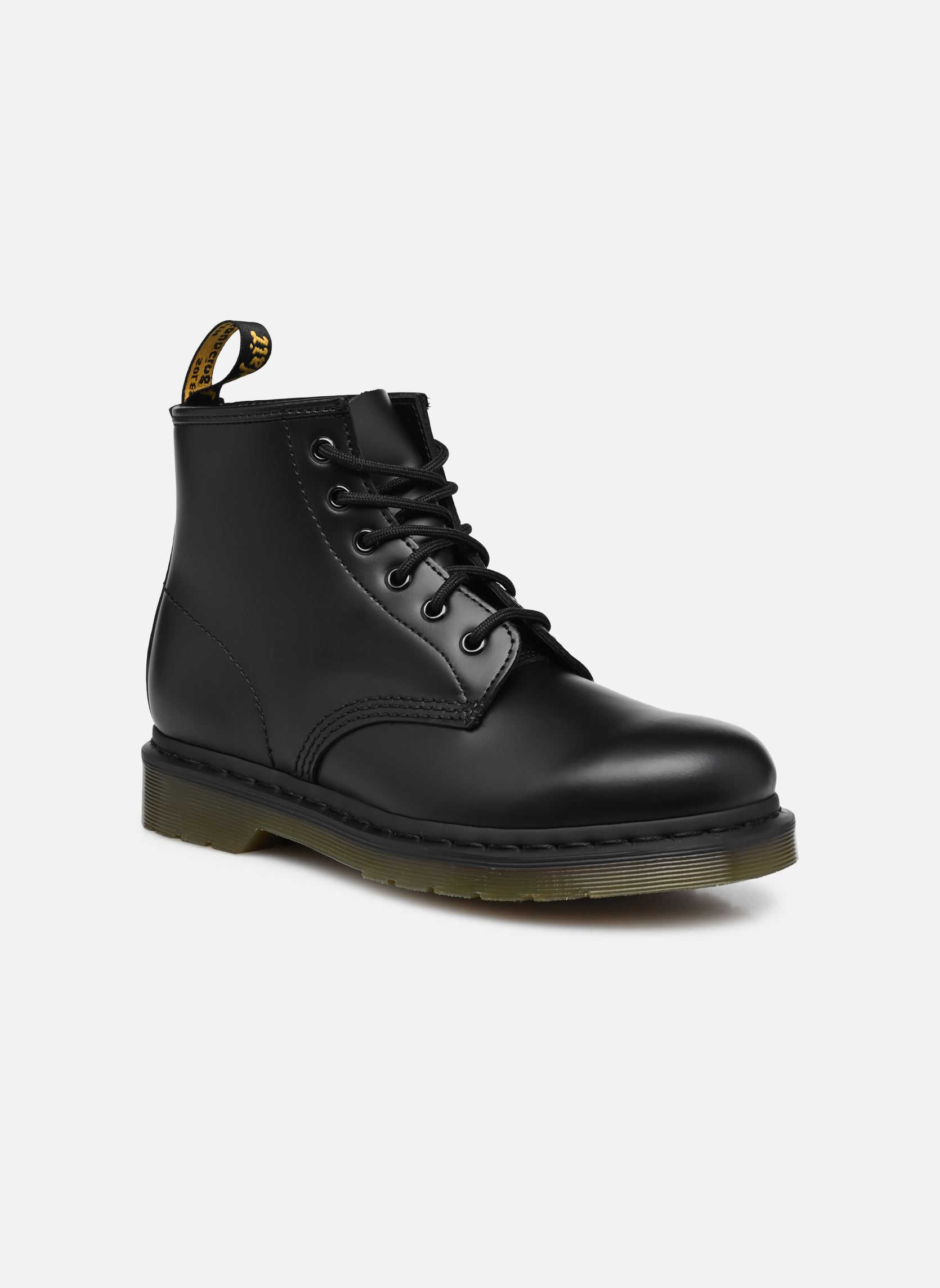 Geschnürte Stiefeletten 101 (MONO) W damen schwarz Dr. Martens Geschnürte Stiefeletten 101 (MONO) W damen schwarz BLACK SMOOTH