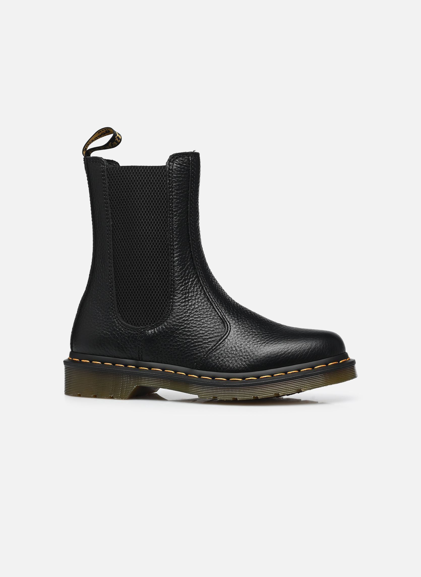 Niedrige Ankle Boots 2976 Hi damen schwarz Dr. Martens Niedrige Ankle Boots 2976 Hi damen schwarz BLACK MILLED NAPPA