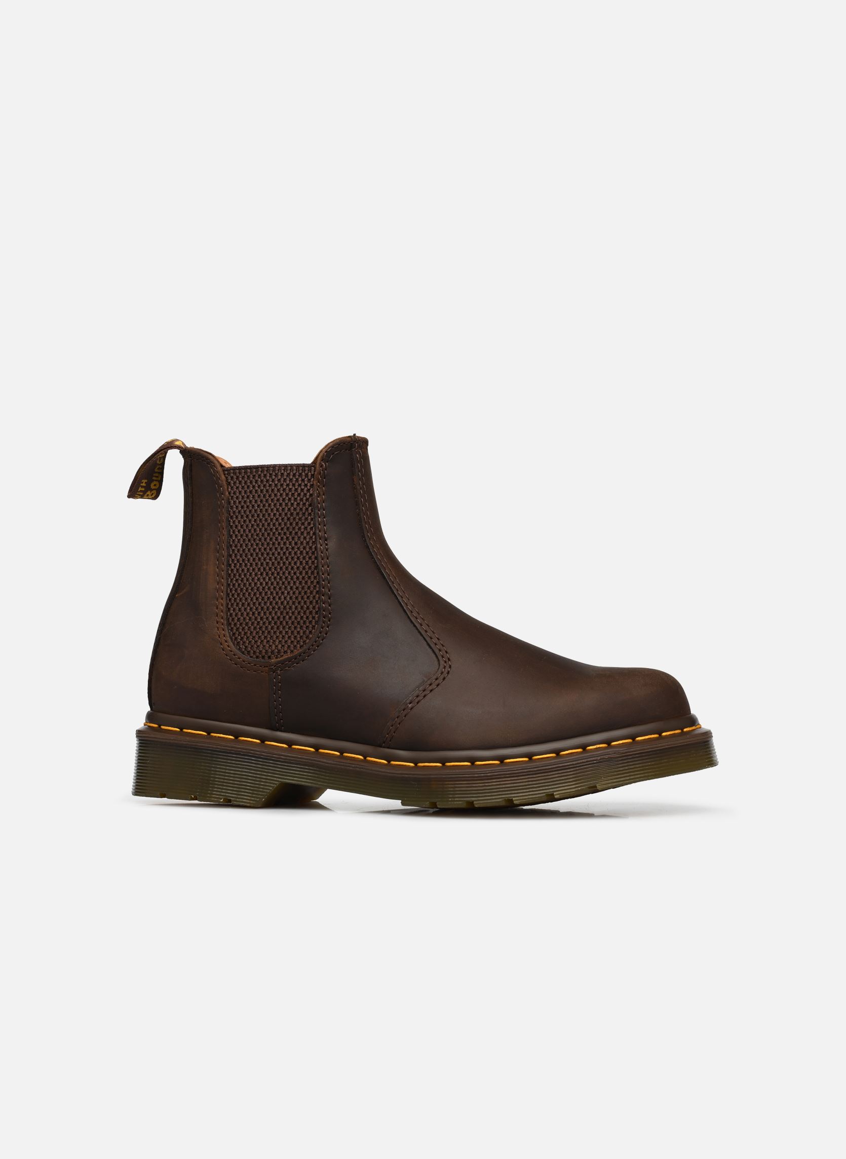 Bottines basses 2976 yellow stitch marron Dr. Martens Bottines basses 2976 yellow stitch marron Dark Brown Crazy Horse
