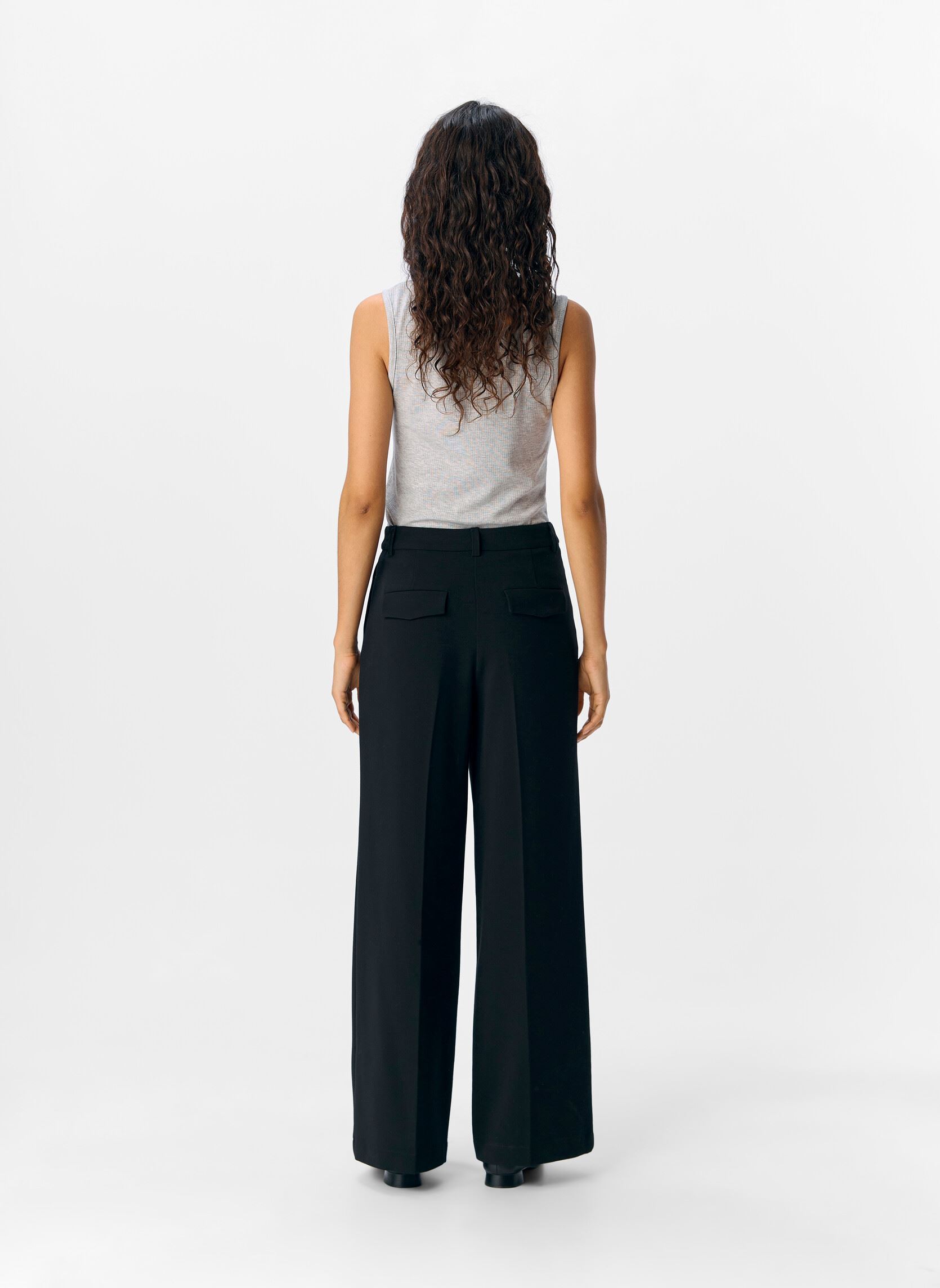 Pantalons larges OBJLISA WIDE PANT NOOS femme noir OBJECT Pantalons larges OBJLISA WIDE PANT NOOS femme noir BLACK