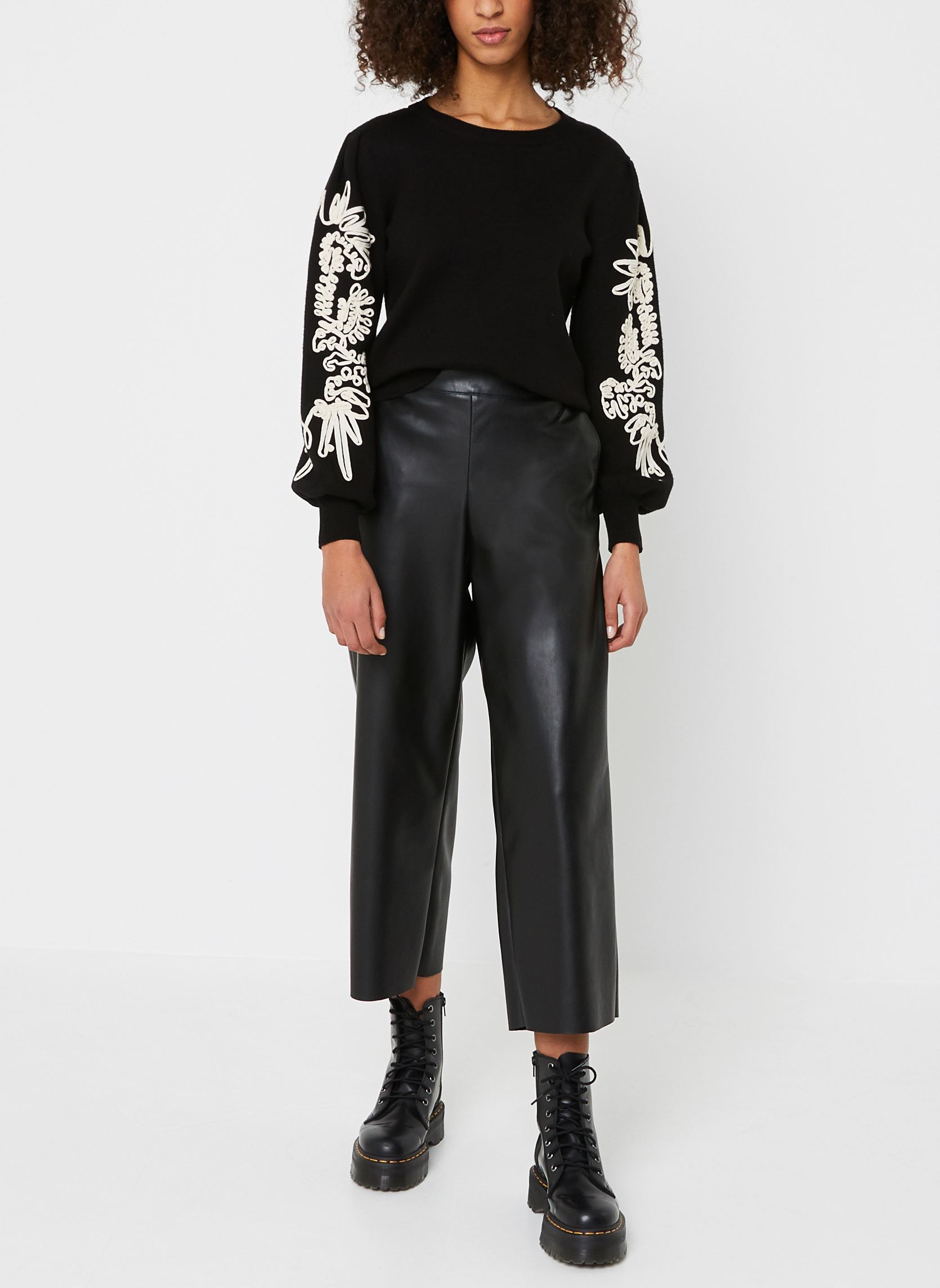 Pulls OBJJOANA L/S KNIT PULLOVER 123 femme noir OBJECT Pulls OBJJOANA L/S KNIT PULLOVER 123 femme noir Black