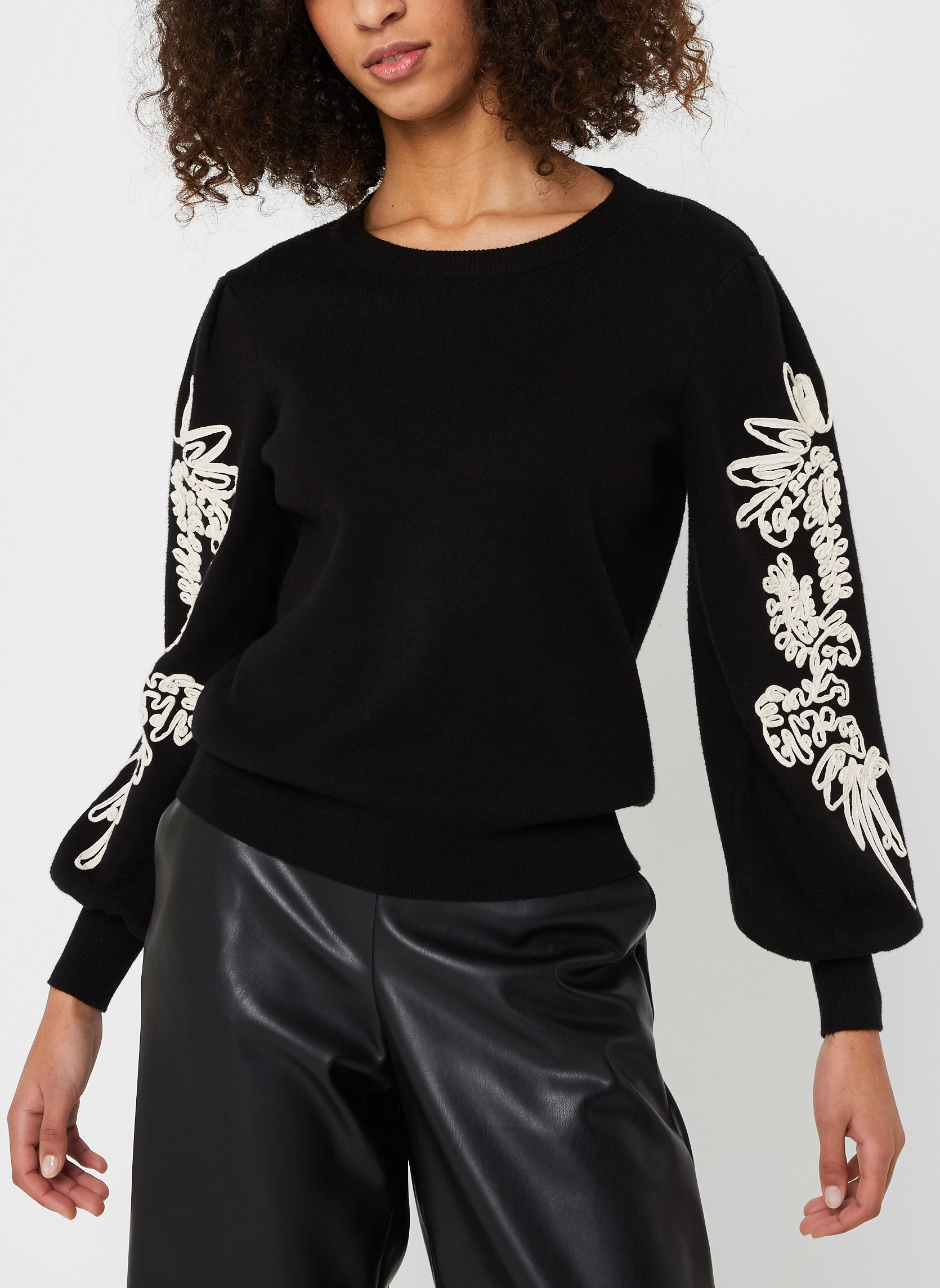Pulls OBJJOANA L/S KNIT PULLOVER 123 femme noir OBJECT Pulls OBJJOANA L/S KNIT PULLOVER 123 femme noir Black