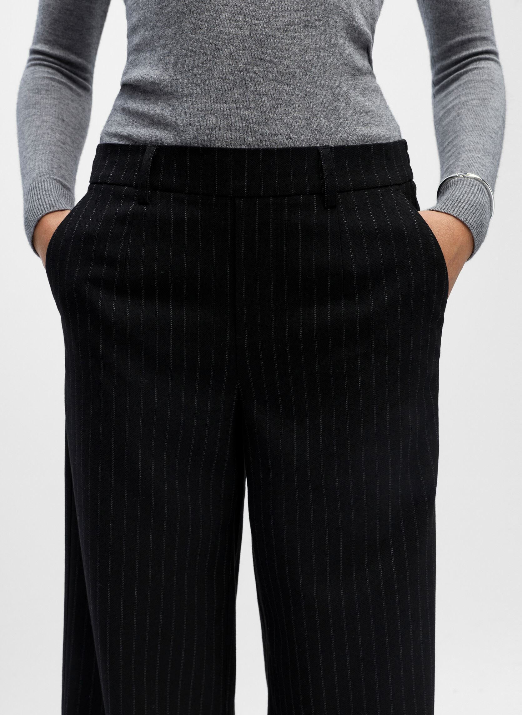 Pantalons larges OBJLISA WIDE PANT AOP NOOS femme noir OBJECT Pantalons larges OBJLISA WIDE PANT AOP NOOS femme noir Black
