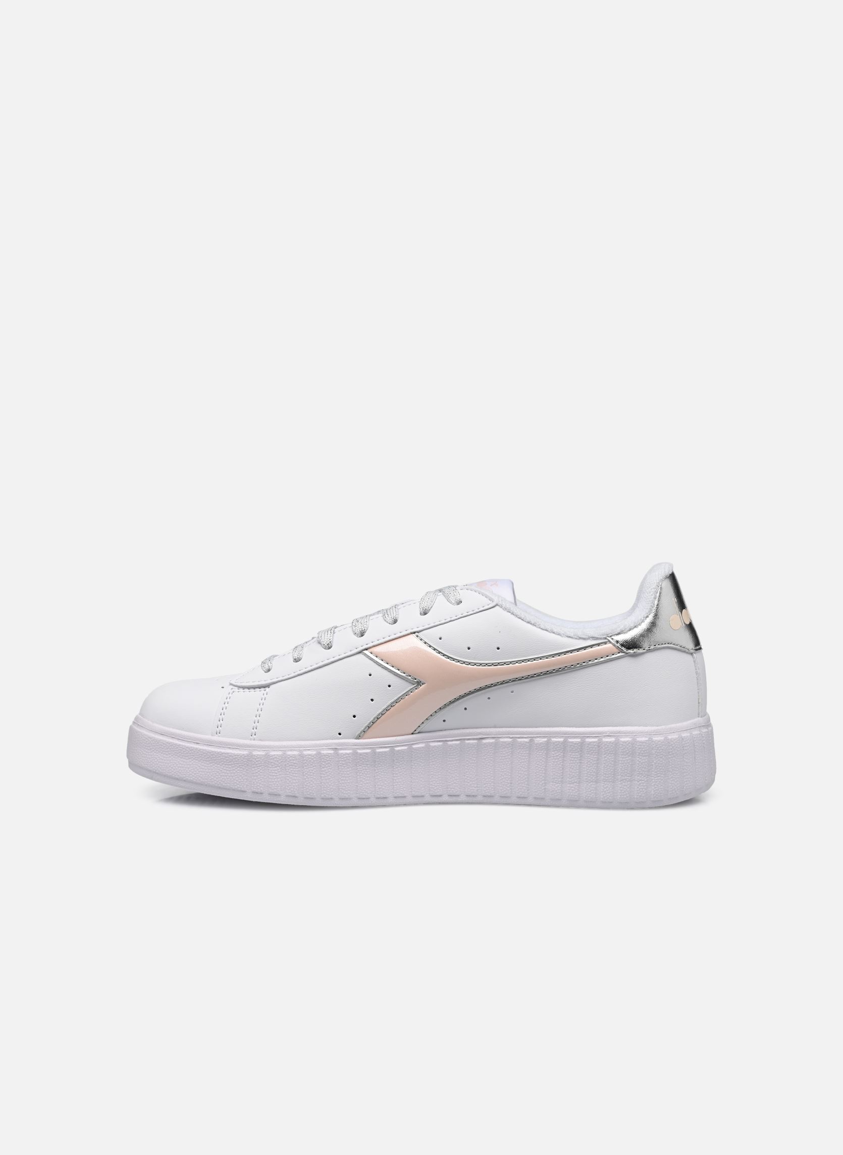 Niedrige Sneaker Step P damen weiß Diadora Niedrige Sneaker Step P damen weiß White/Crystal Pink