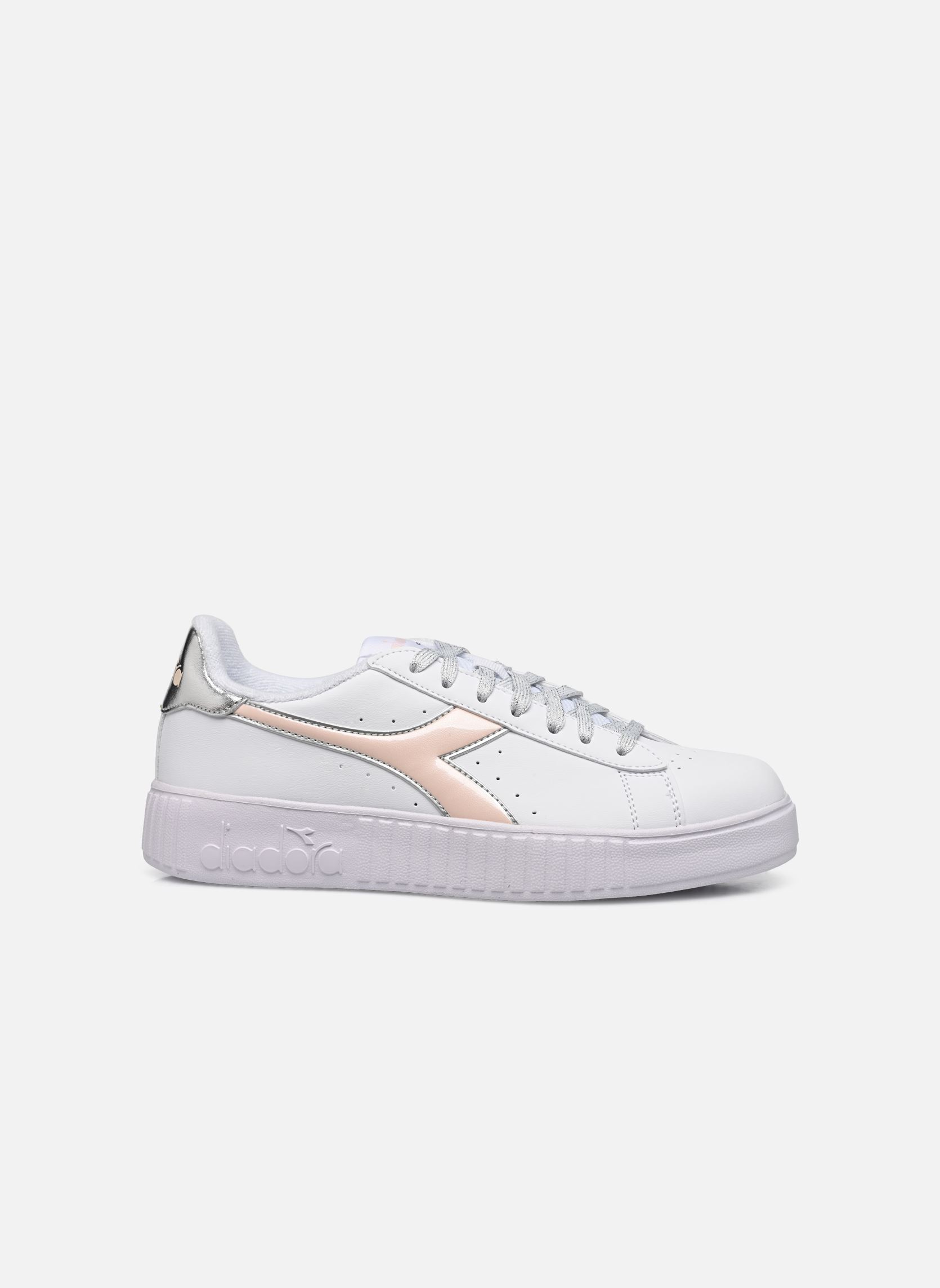 Niedrige Sneaker Step P damen weiß Diadora Niedrige Sneaker Step P damen weiß White/Crystal Pink