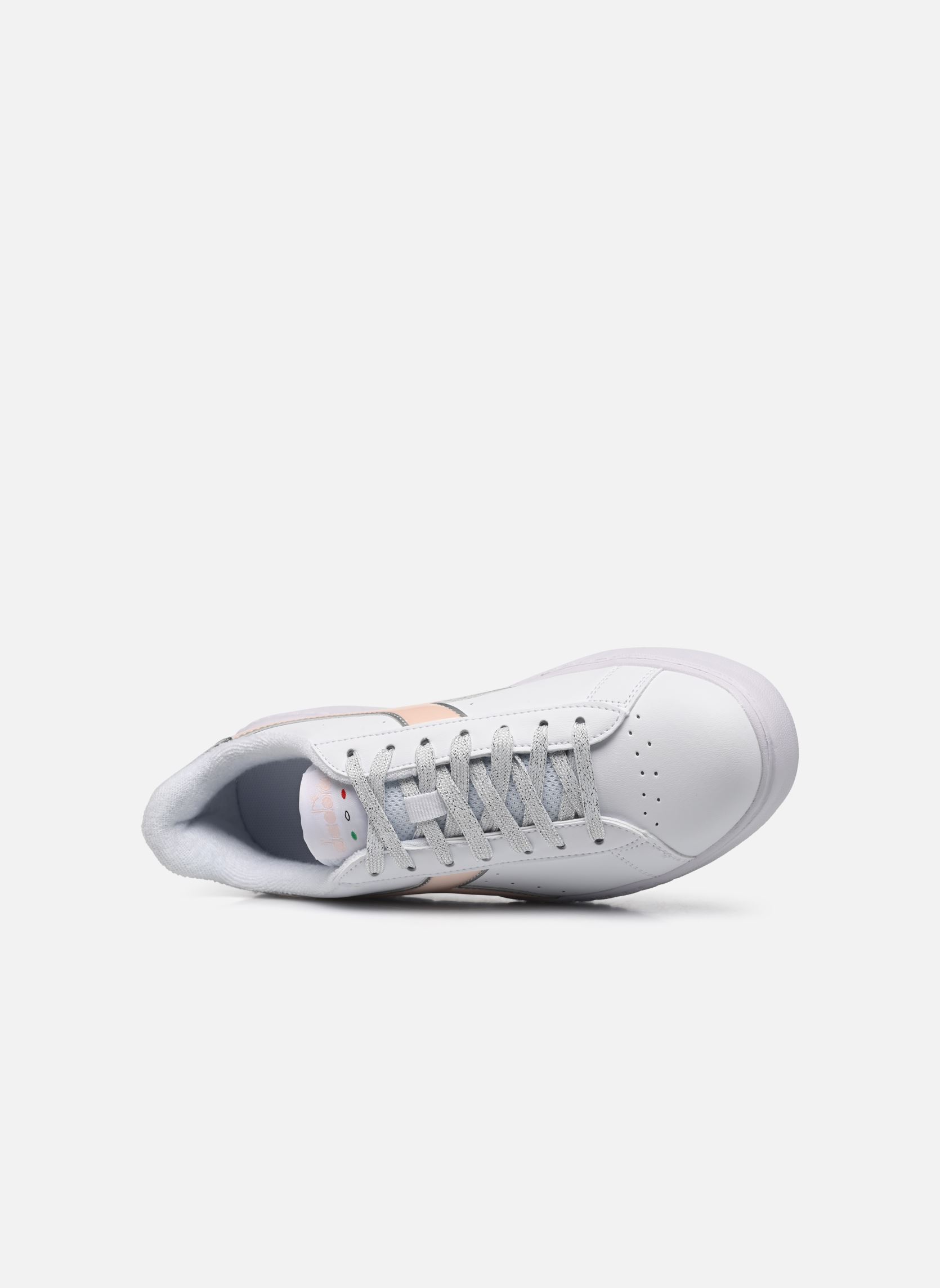 Niedrige Sneaker Step P damen weiß Diadora Niedrige Sneaker Step P damen weiß White/Crystal Pink