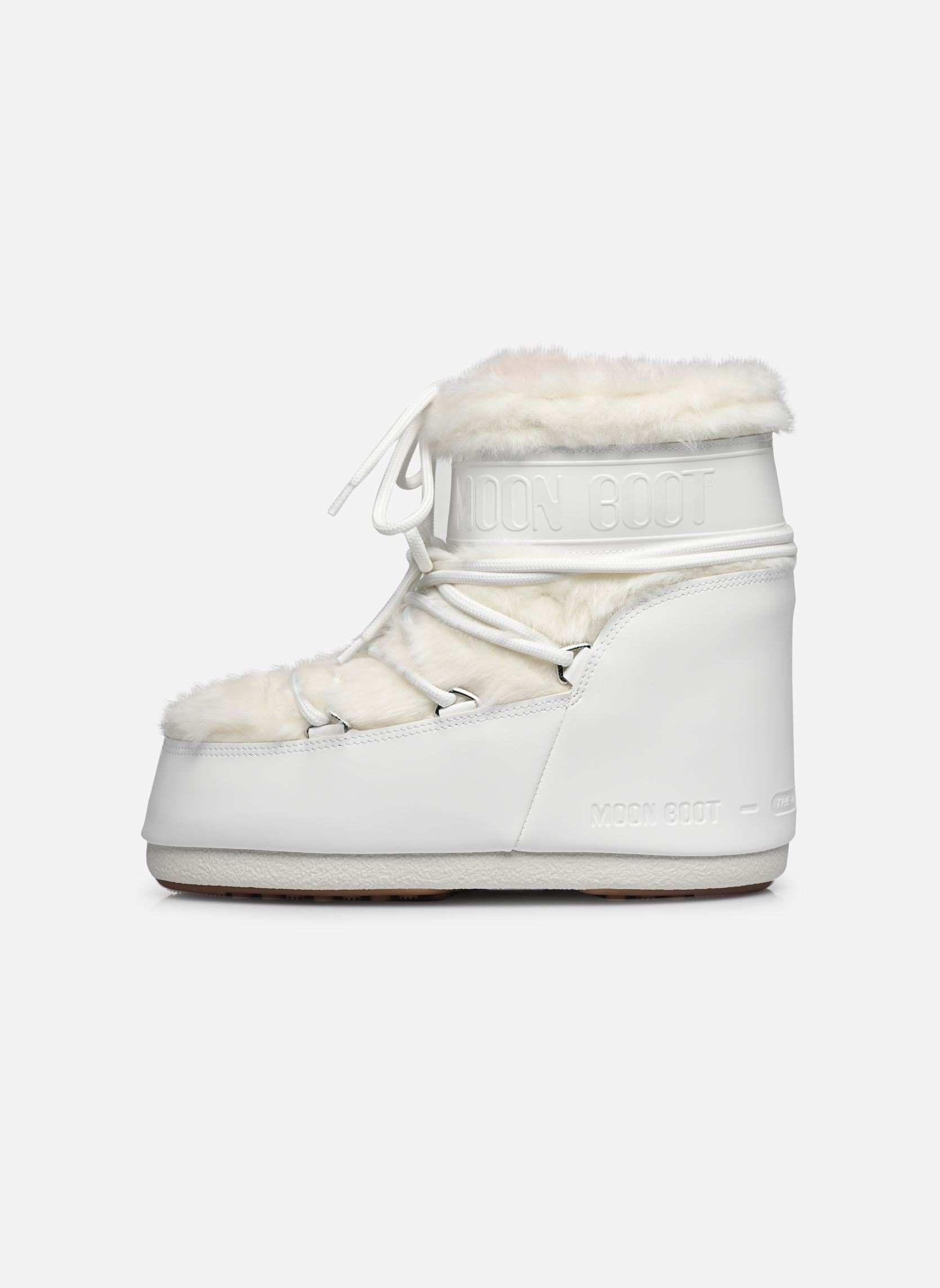 Snowboots MB ICON LOW FAUX FUR dames wit Moon Boot Snowboots MB ICON LOW FAUX FUR dames wit OPTICAL WHITE