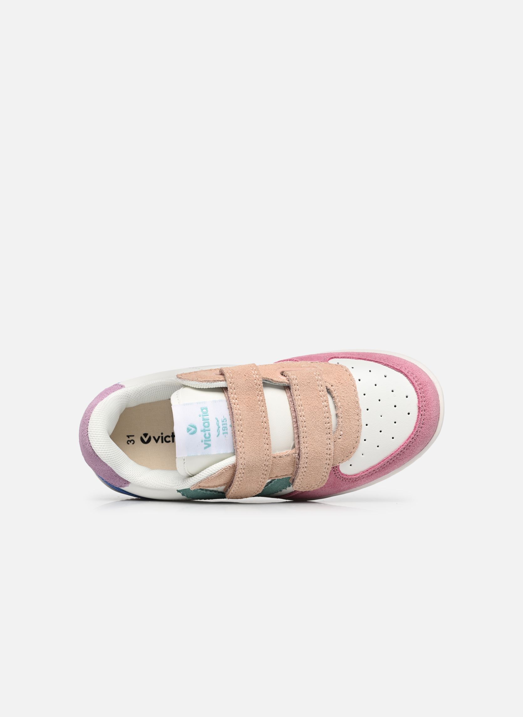 Niedrige Sneaker Tiempo Tiras Serraje weiß Victoria Niedrige Sneaker Tiempo Tiras Serraje weiß Rosa