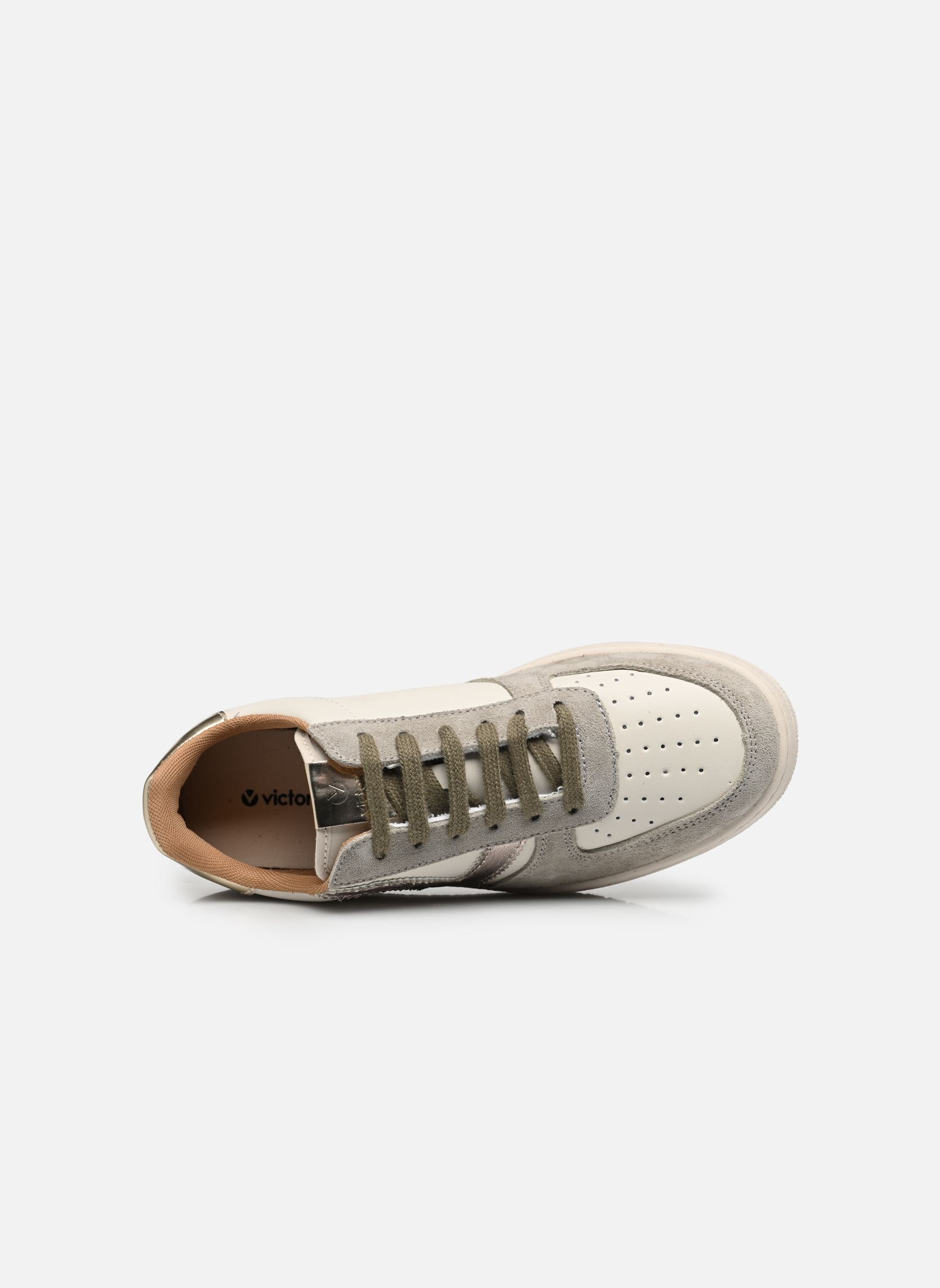 Baskets basses Madrid Serraje & Metal W femme beige Victoria Baskets basses Madrid Serraje & Metal W femme beige Kaki