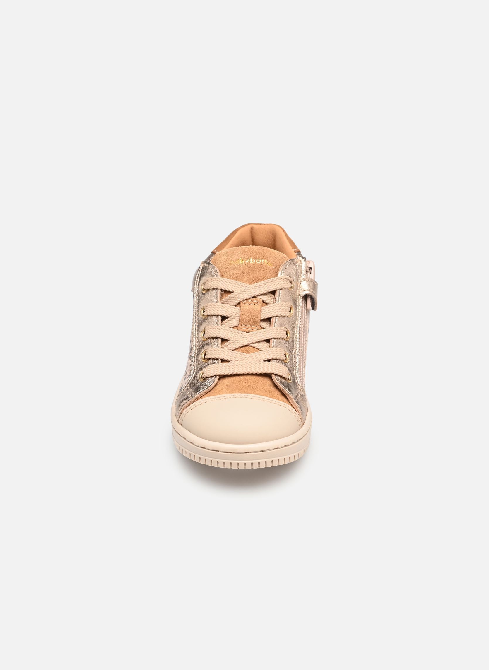 Chaussures premiers pas Frida fille or et bronze Babybotte Chaussures premiers pas Frida fille or et bronze IMPRIMÉ