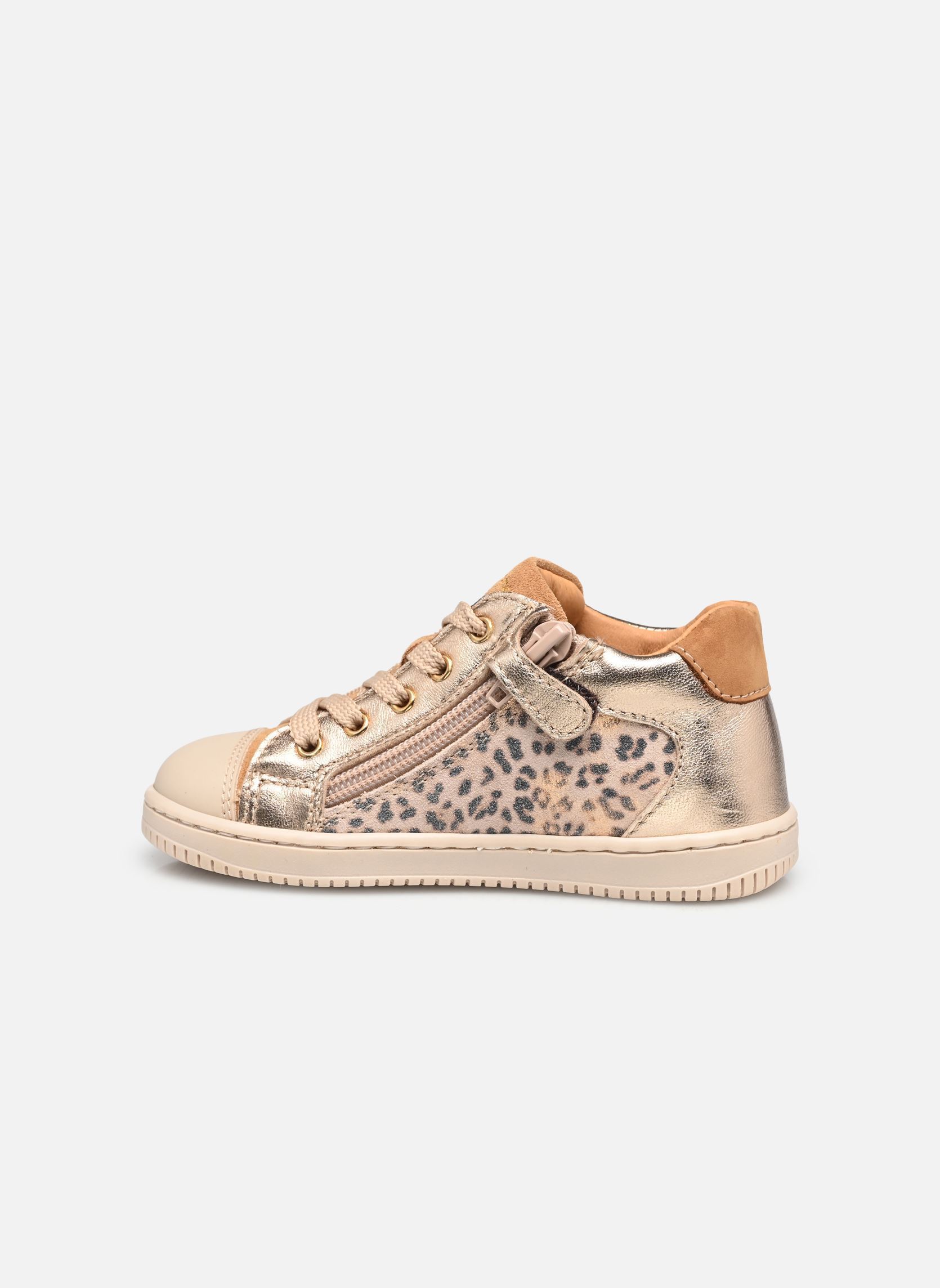 Chaussures premiers pas Frida fille or et bronze Babybotte Chaussures premiers pas Frida fille or et bronze IMPRIMÉ